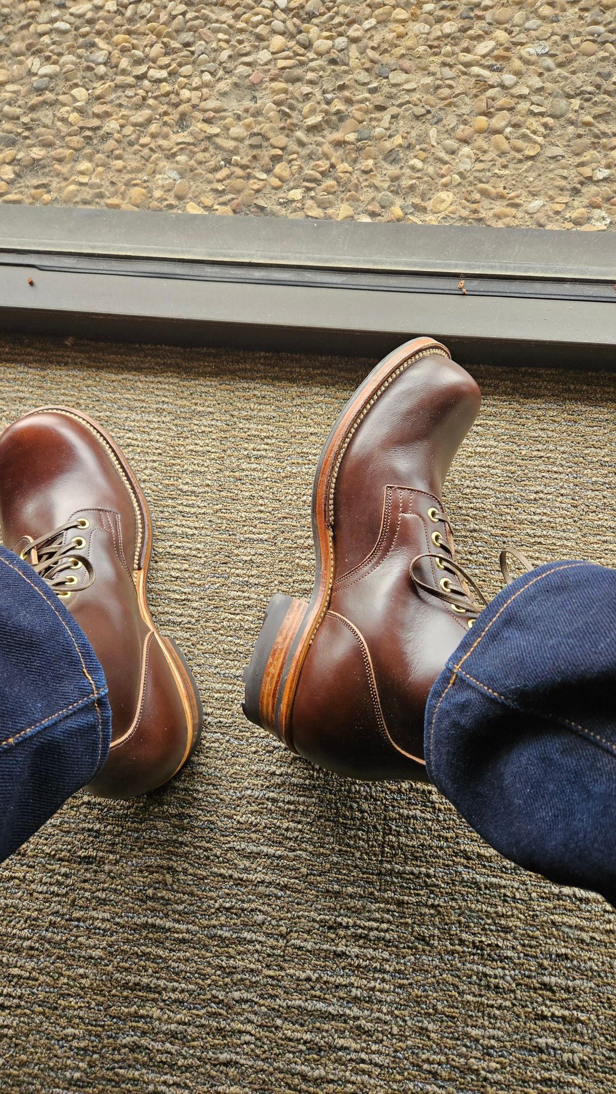 Photo by spicytakito on May 27, 2026 of the Viberg Service Boot in Horween Brown Chromexcel.