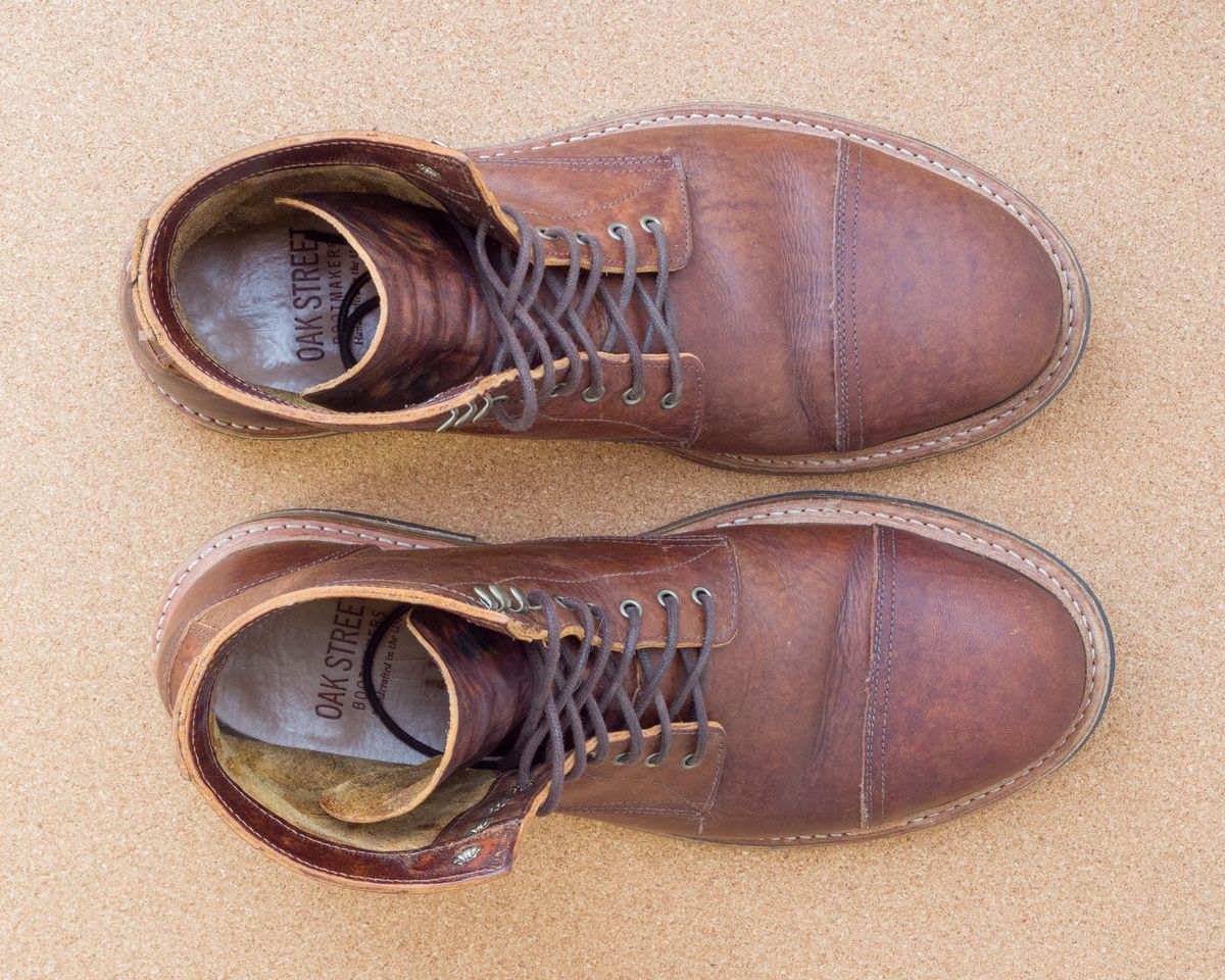 Photo by davehillsd on November 5, 2023 of the Oak Street Bootmakers Trench Boot in Badalassi Carlo Spiga Habana.
