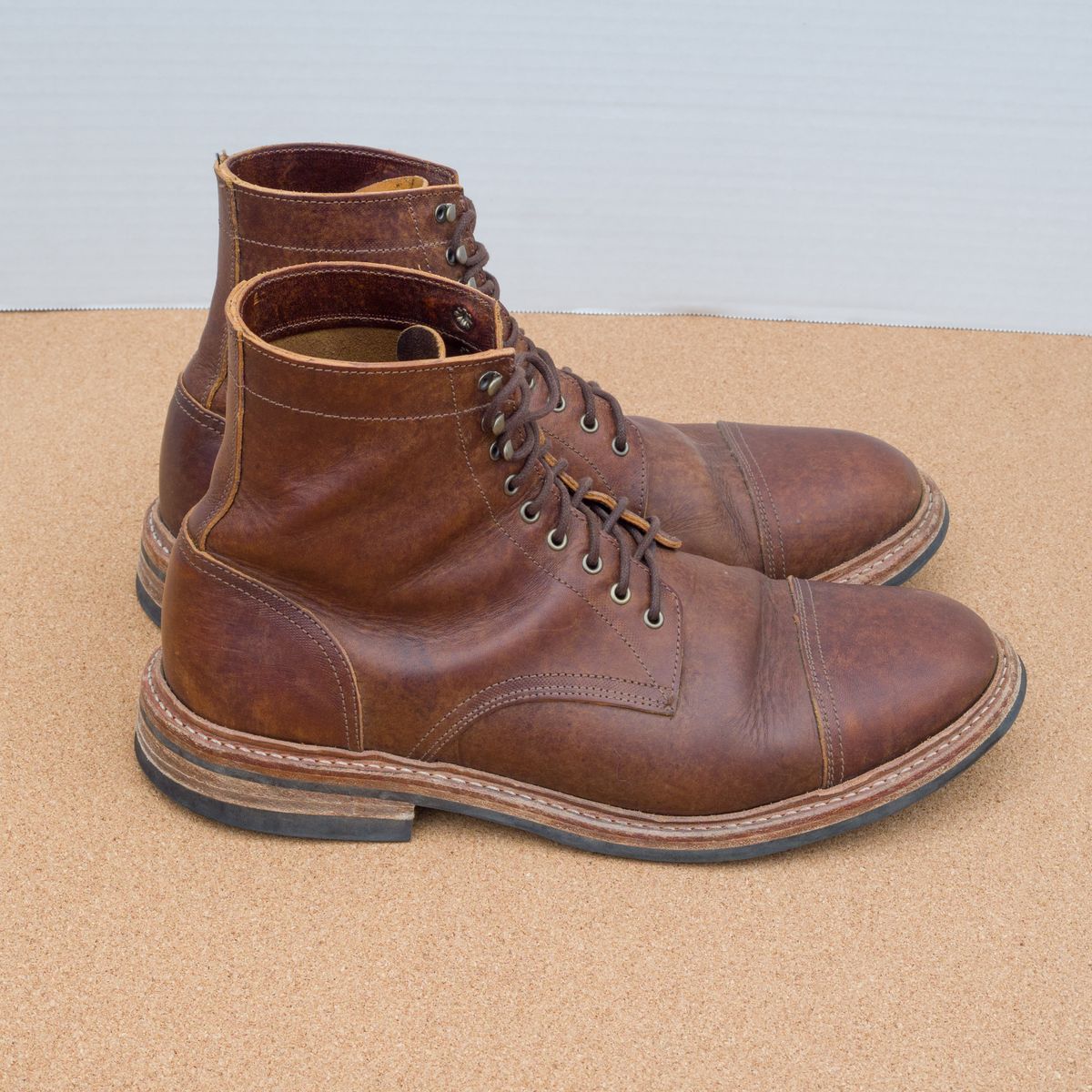 Photo by davehillsd on December 3, 2023 of the Oak Street Bootmakers Trench Boot in Badalassi Carlo Spiga Habana.