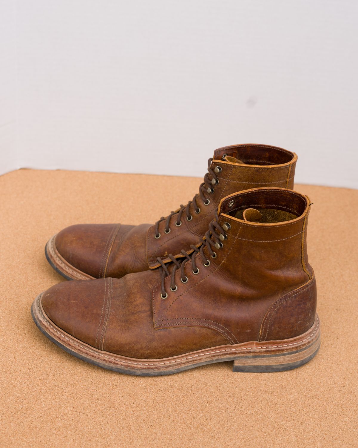 Photo by davehillsd on January 6, 2024 of the Oak Street Bootmakers Trench Boot in Badalassi Carlo Spiga Habana.