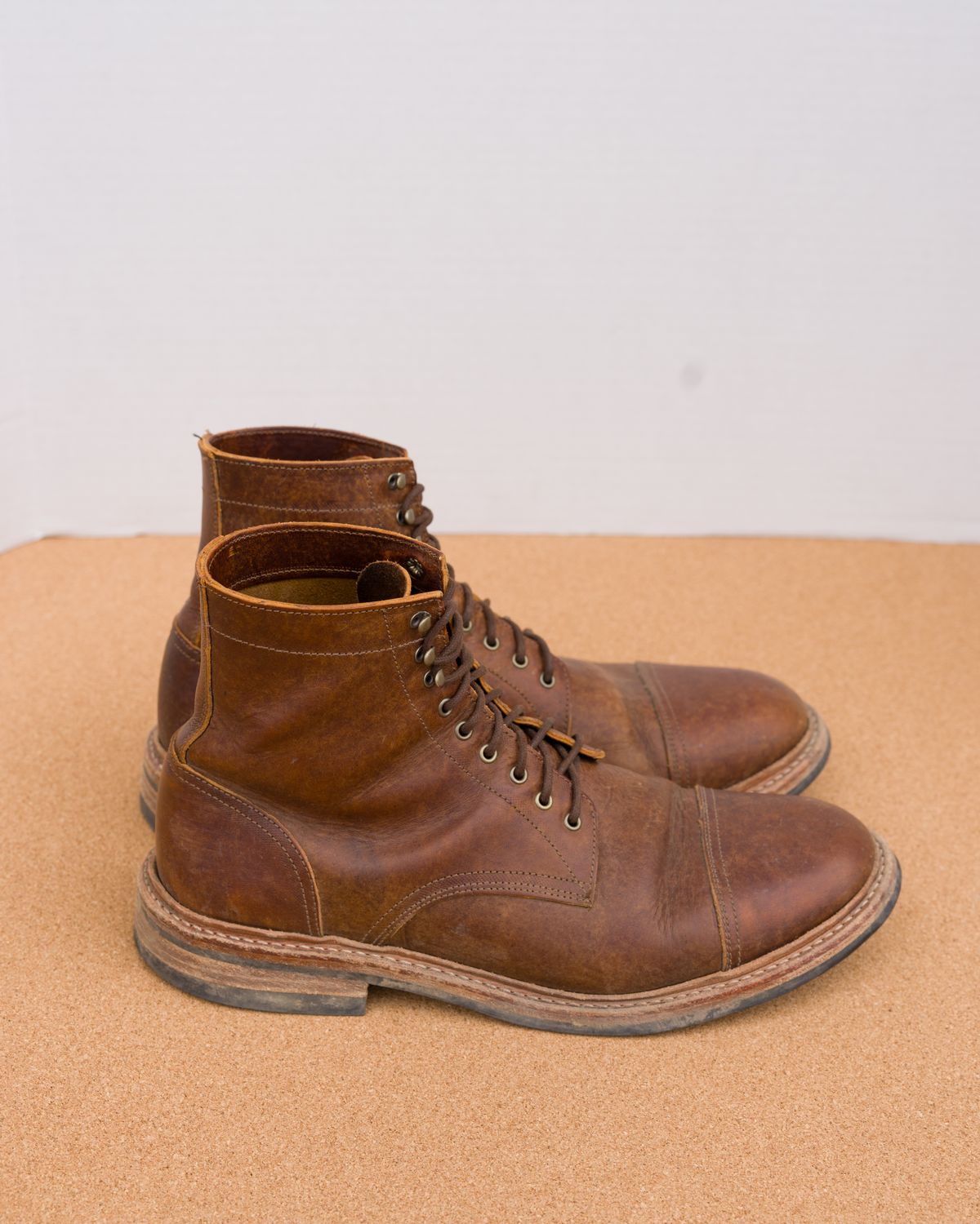 Photo by davehillsd on January 6, 2024 of the Oak Street Bootmakers Trench Boot in Badalassi Carlo Spiga Habana.