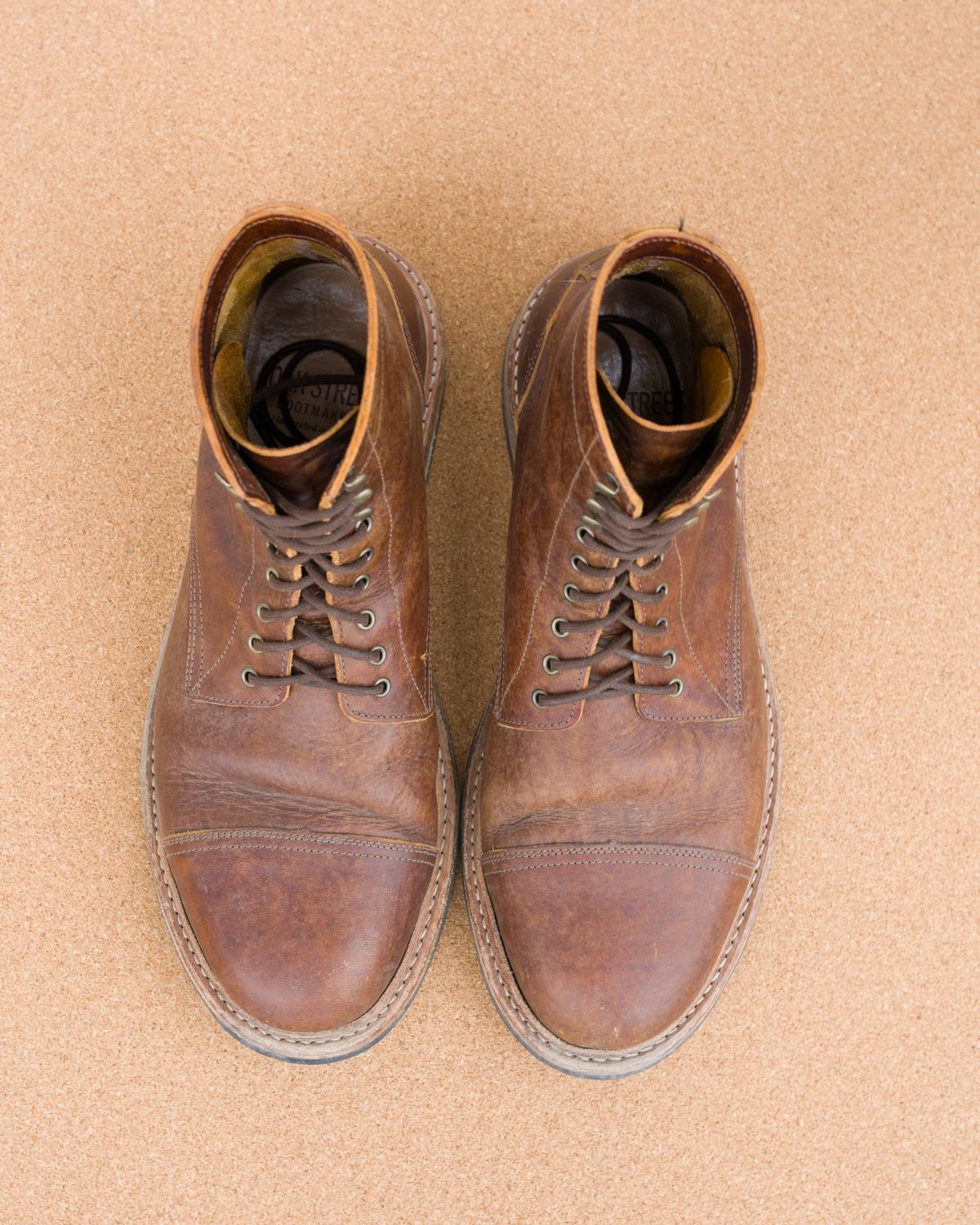 Photo by davehillsd on January 6, 2024 of the Oak Street Bootmakers Trench Boot in Badalassi Carlo Spiga Habana.