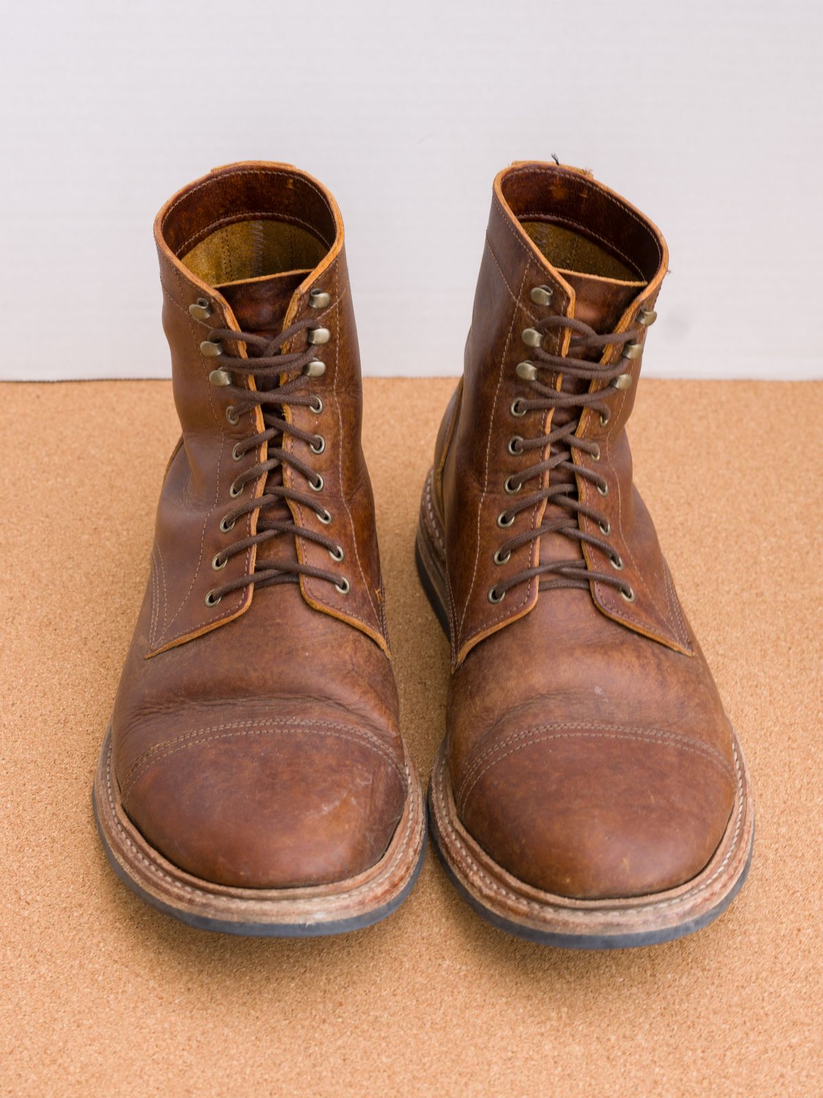 Photo by davehillsd on February 6, 2024 of the Oak Street Bootmakers Trench Boot in Badalassi Carlo Spiga Habana.