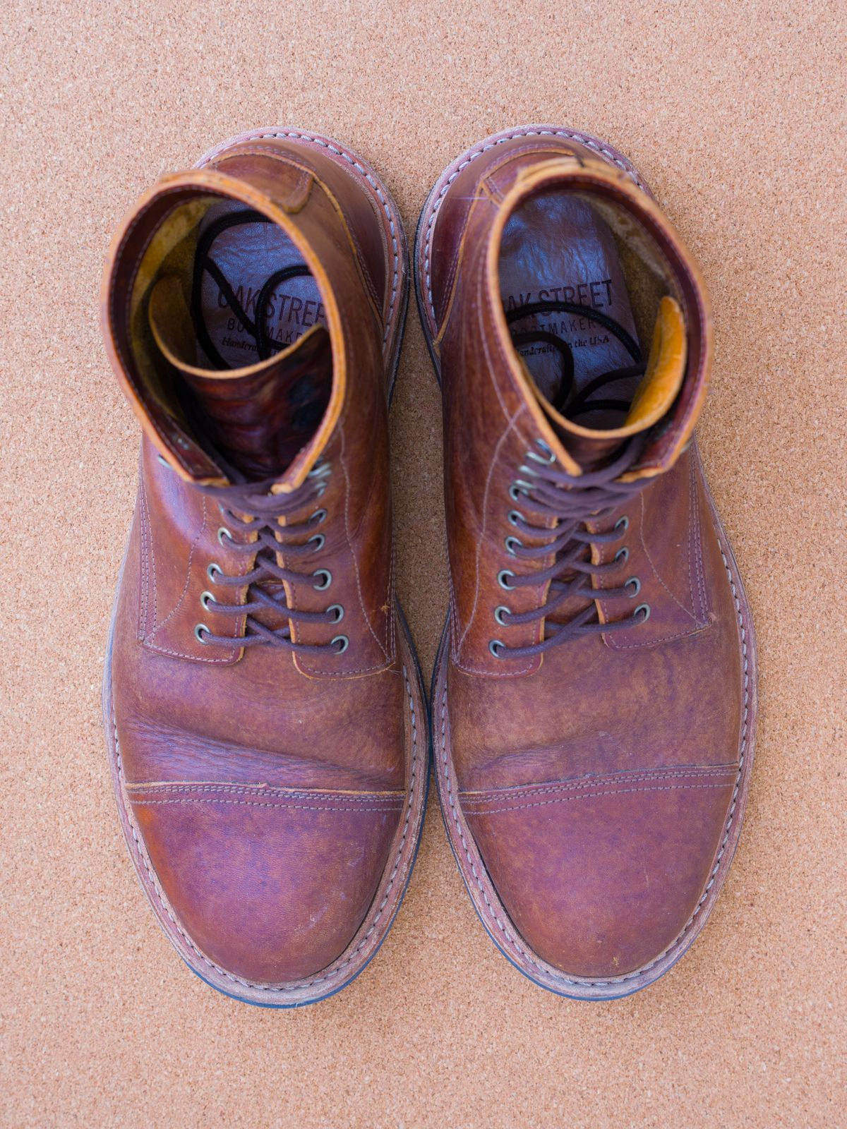 Photo by davehillsd on February 6, 2024 of the Oak Street Bootmakers Trench Boot in Badalassi Carlo Spiga Habana.