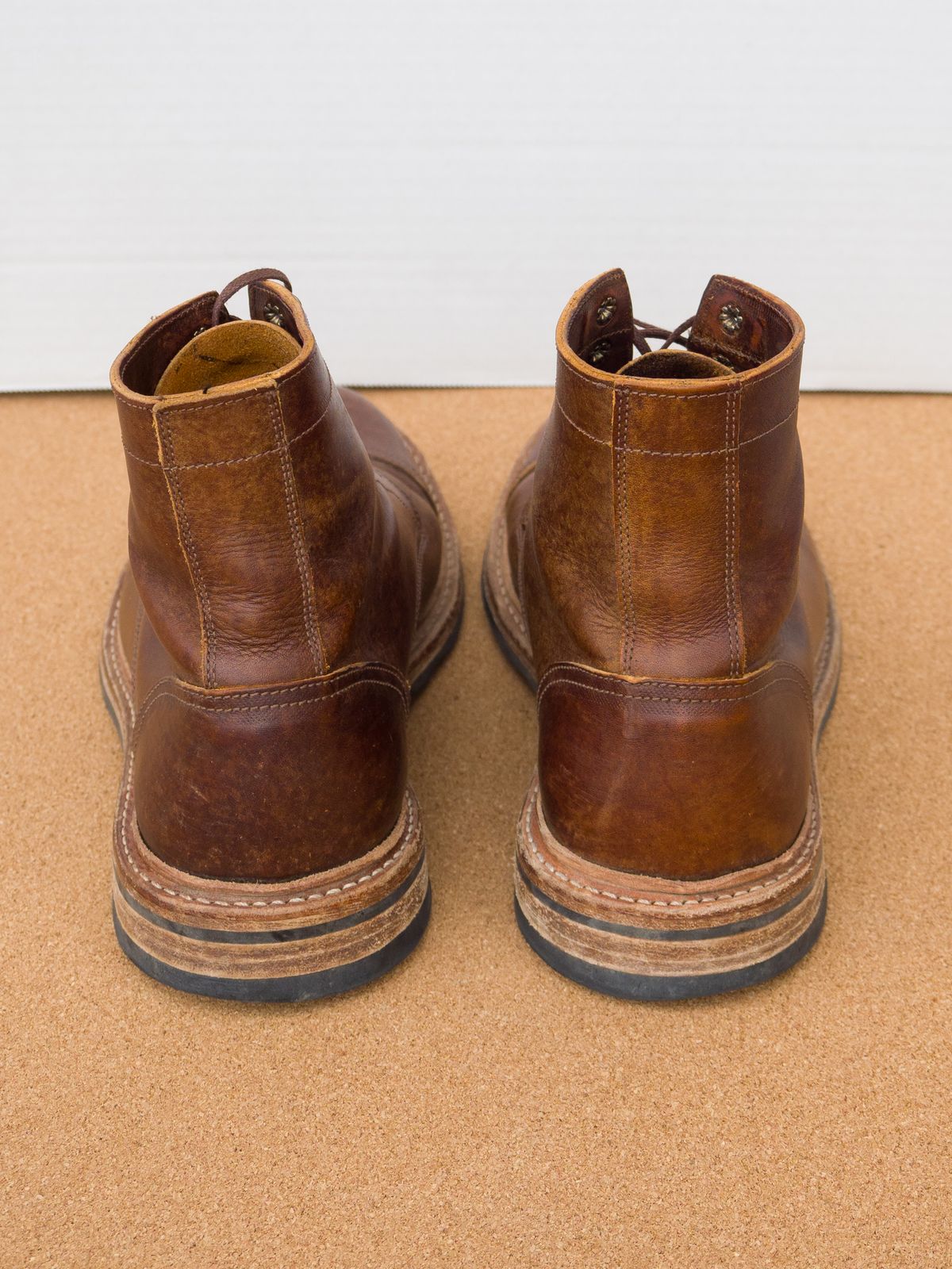 Photo by davehillsd on March 5, 2024 of the Oak Street Bootmakers Trench Boot in Badalassi Carlo Spiga Habana.