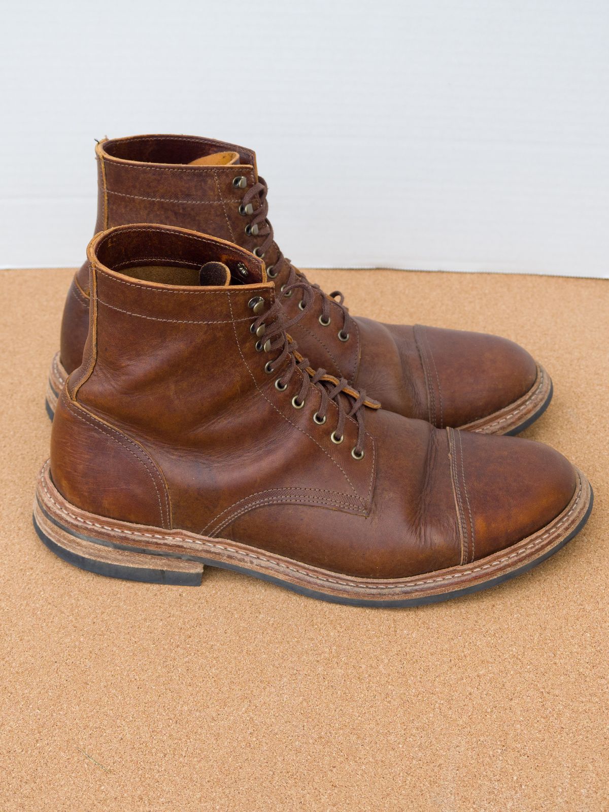 Photo by davehillsd on April 6, 2024 of the Oak Street Bootmakers Trench Boot in Badalassi Carlo Spiga Habana.