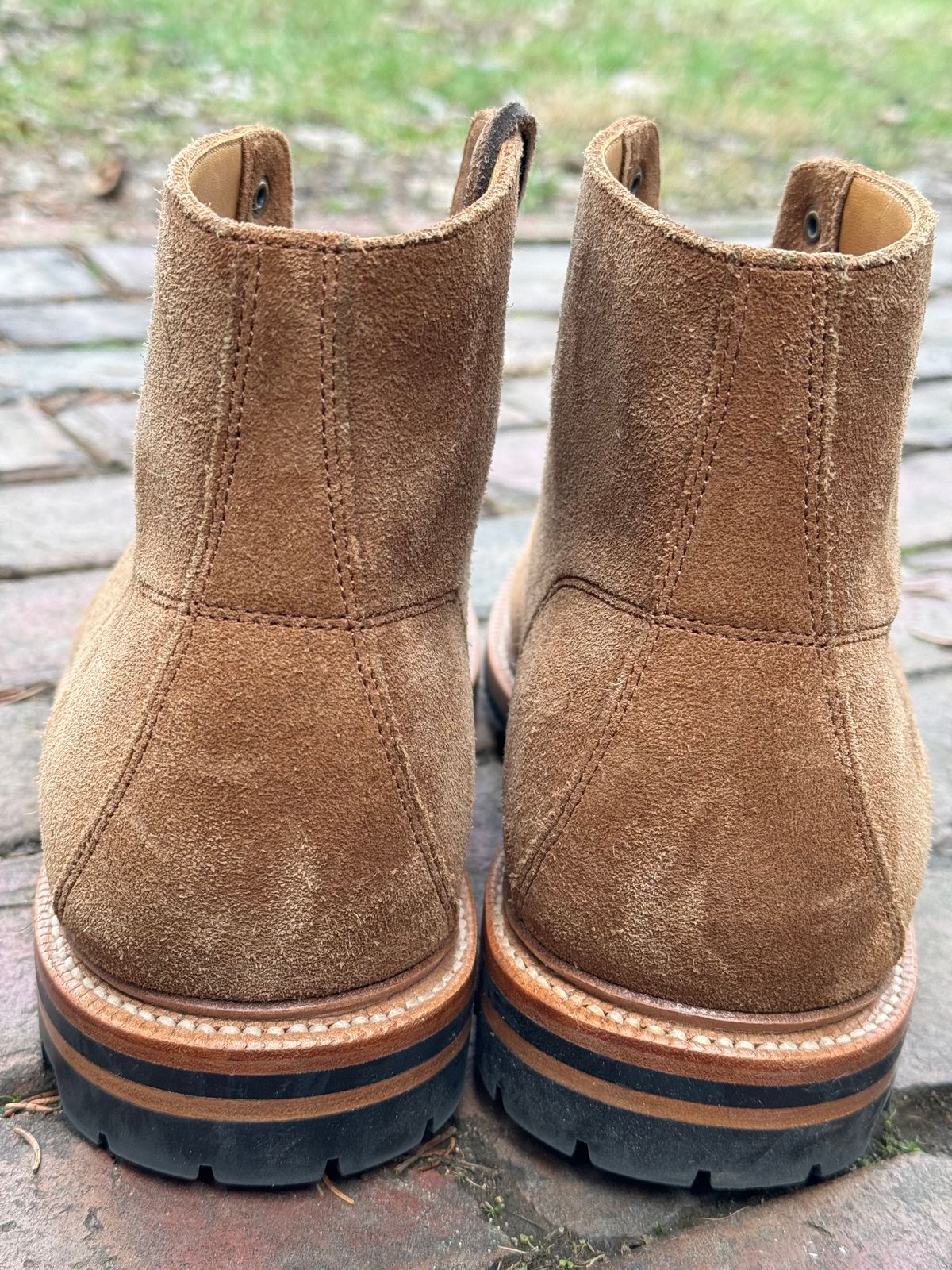 Photo by captain on January 11, 2024 of the Grant Stone Brass Boot in C.F. Stead Snuff Kudu Reverse.