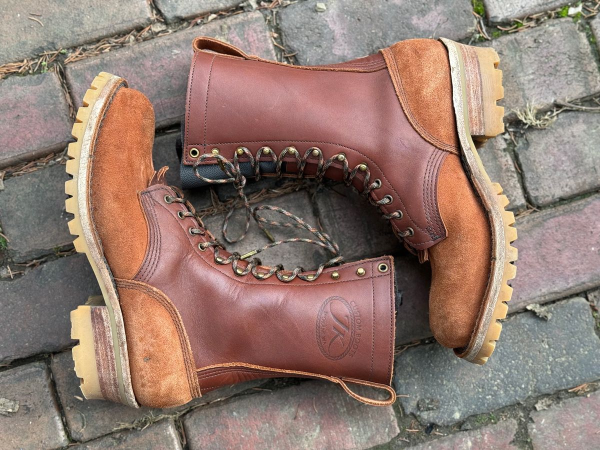 Photo by captain on January 8, 2024 of the JK Boots Superduty in Seidel Redwood Oil Tan.