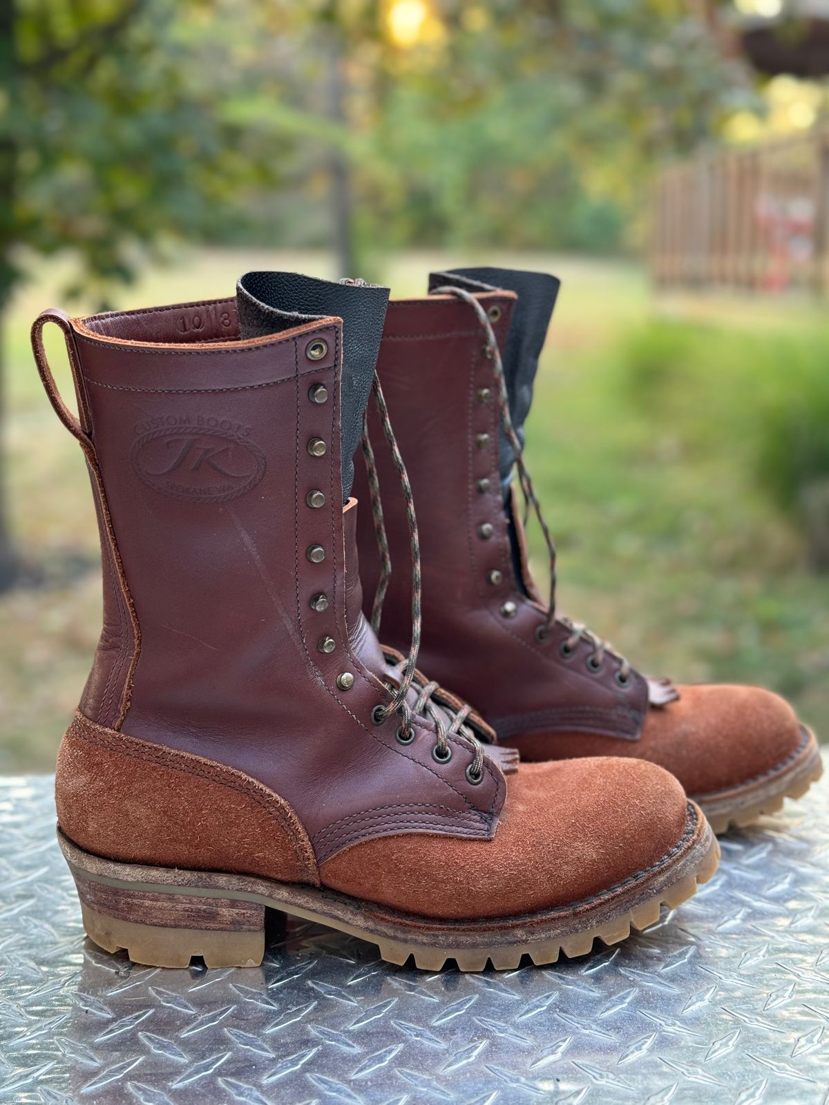 Photo by captain on September 21, 2024 of the JK Boots Superduty in Seidel Redwood Oil Tan.