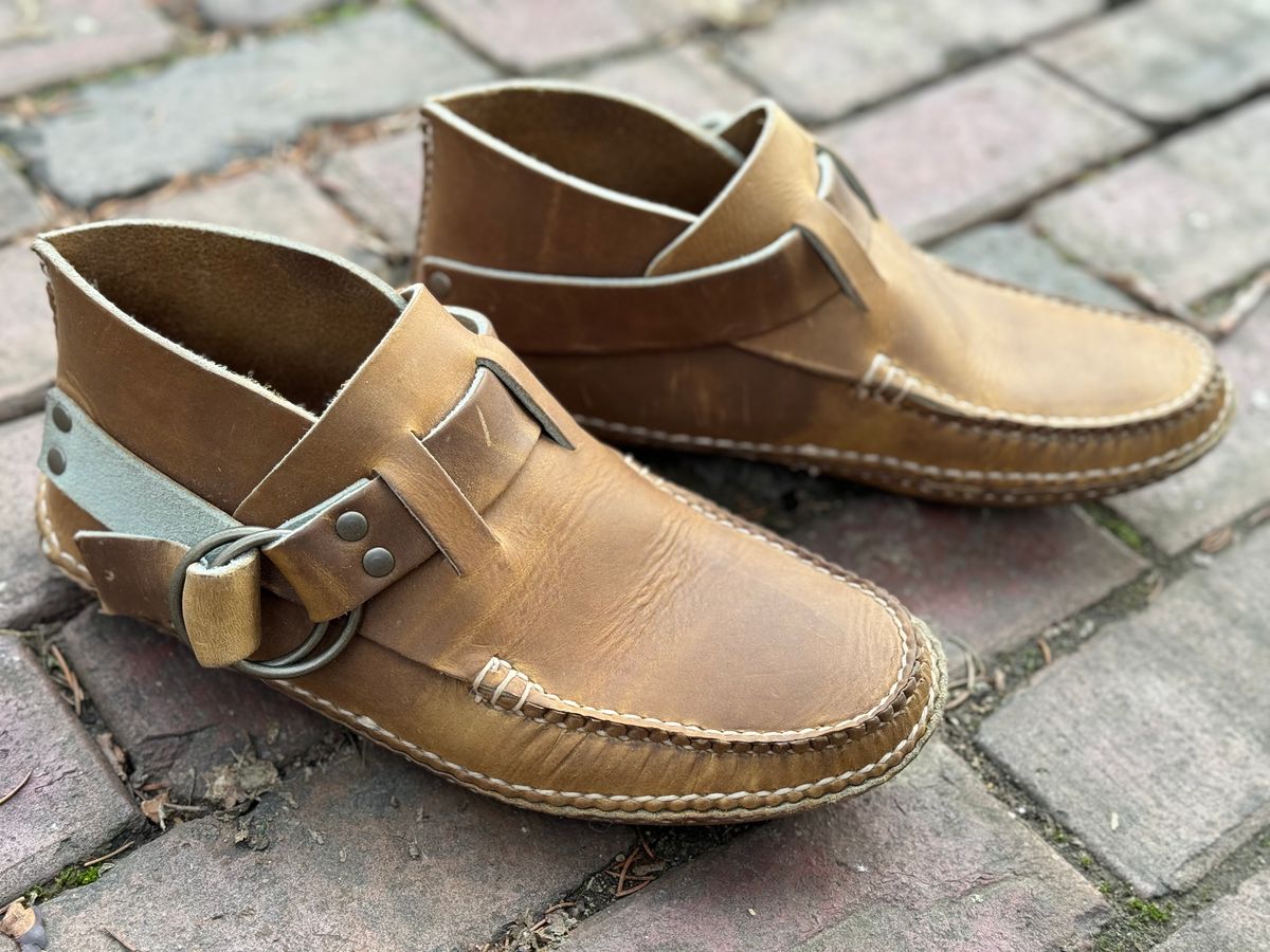 Photo by captain on January 8, 2024 of the Quoddy Classic Ring Boot in Horween Natural Chromepak.