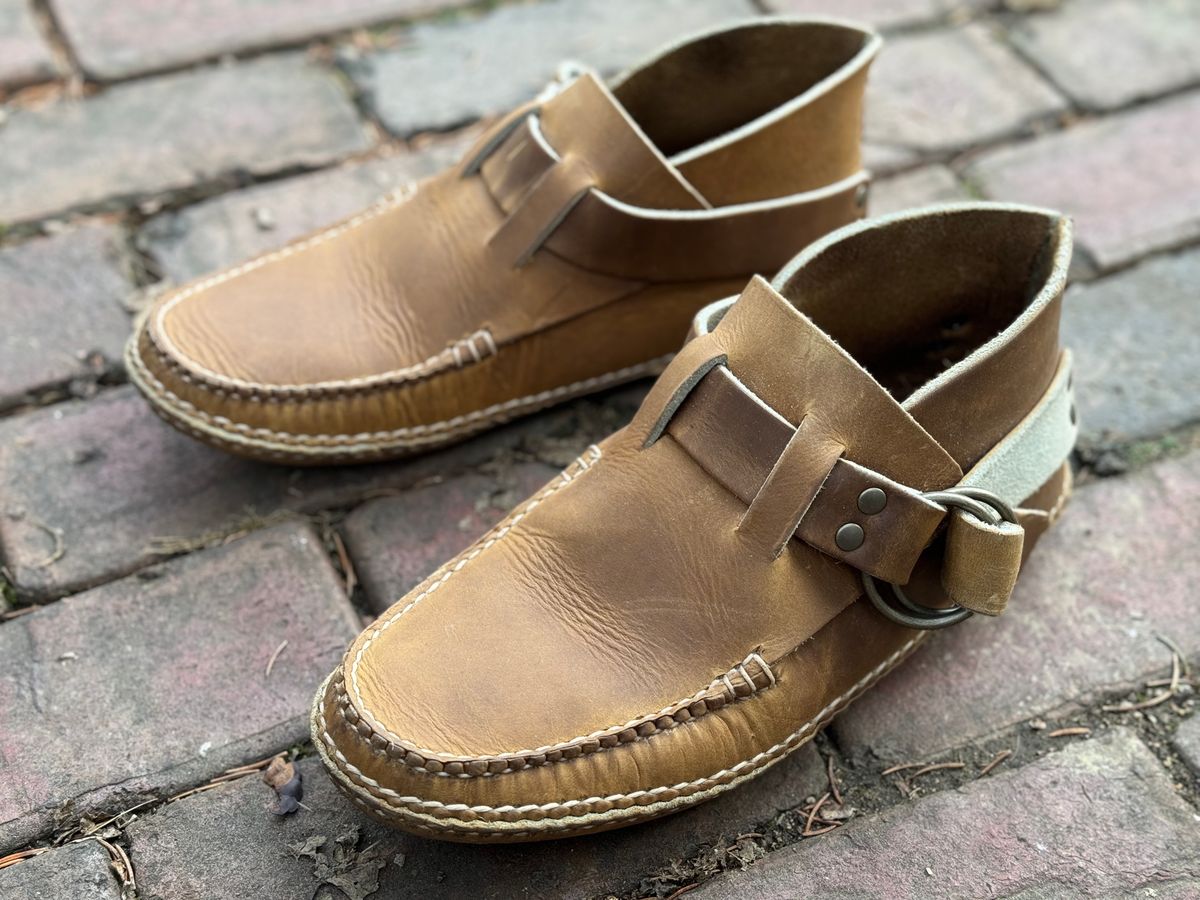 Photo by captain on January 8, 2024 of the Quoddy Classic Ring Boot in Horween Natural Chromepak.