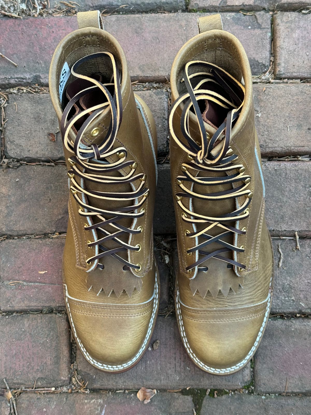 Photo by captain on February 26, 2024 of the Nicks MTO in Horween Sage Chromepak.
