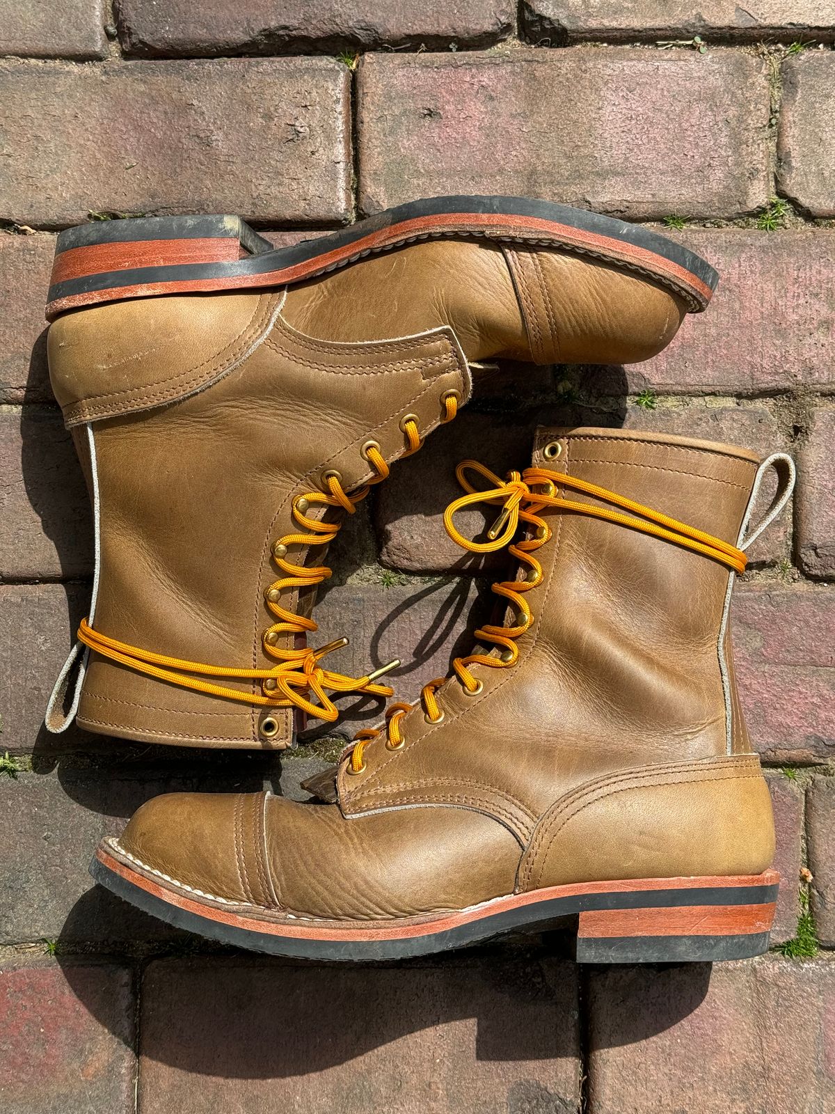 Photo by captain on April 21, 2024 of the Nicks MTO in Horween Sage Chromepak.