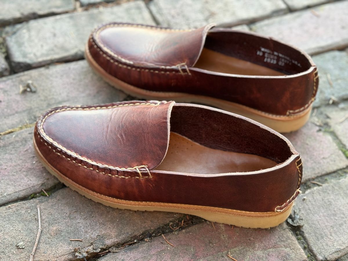 Photo by captain on January 11, 2024 of the Rancourt & Co. 1967 Venetian in Horween Dark Brown Chromepak.