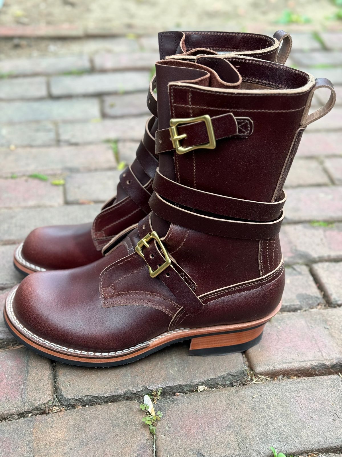 Photo by captain on April 24, 2024 of the Nicks Heritage TankerPro in Horween Tan Waxed Flesh.