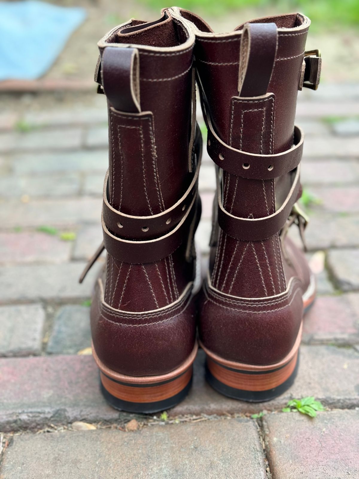 Photo by captain on April 24, 2024 of the Nicks Heritage TankerPro in Horween Tan Waxed Flesh.