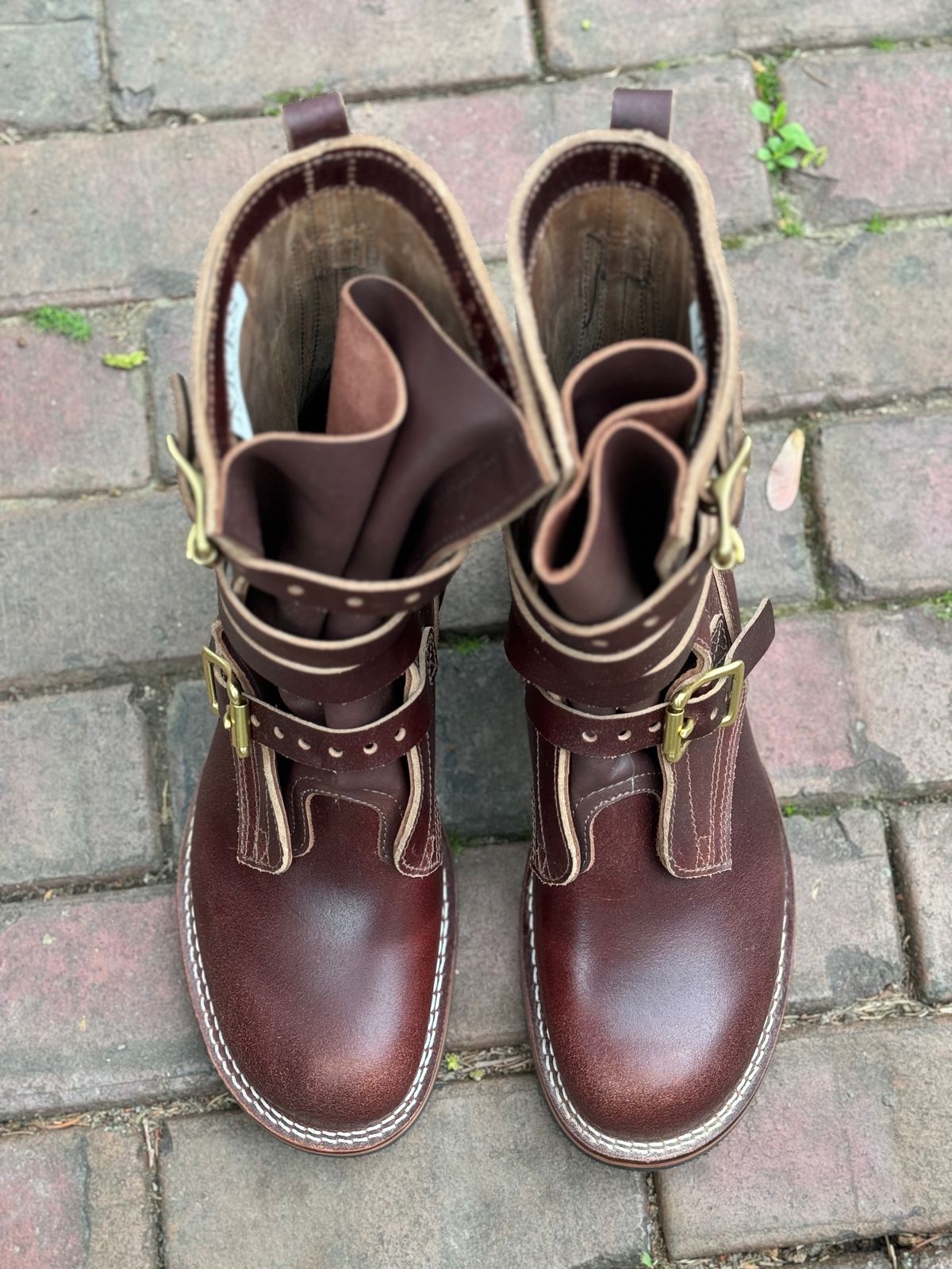 Photo by captain on April 24, 2024 of the Nicks Heritage TankerPro in Horween Tan Waxed Flesh.