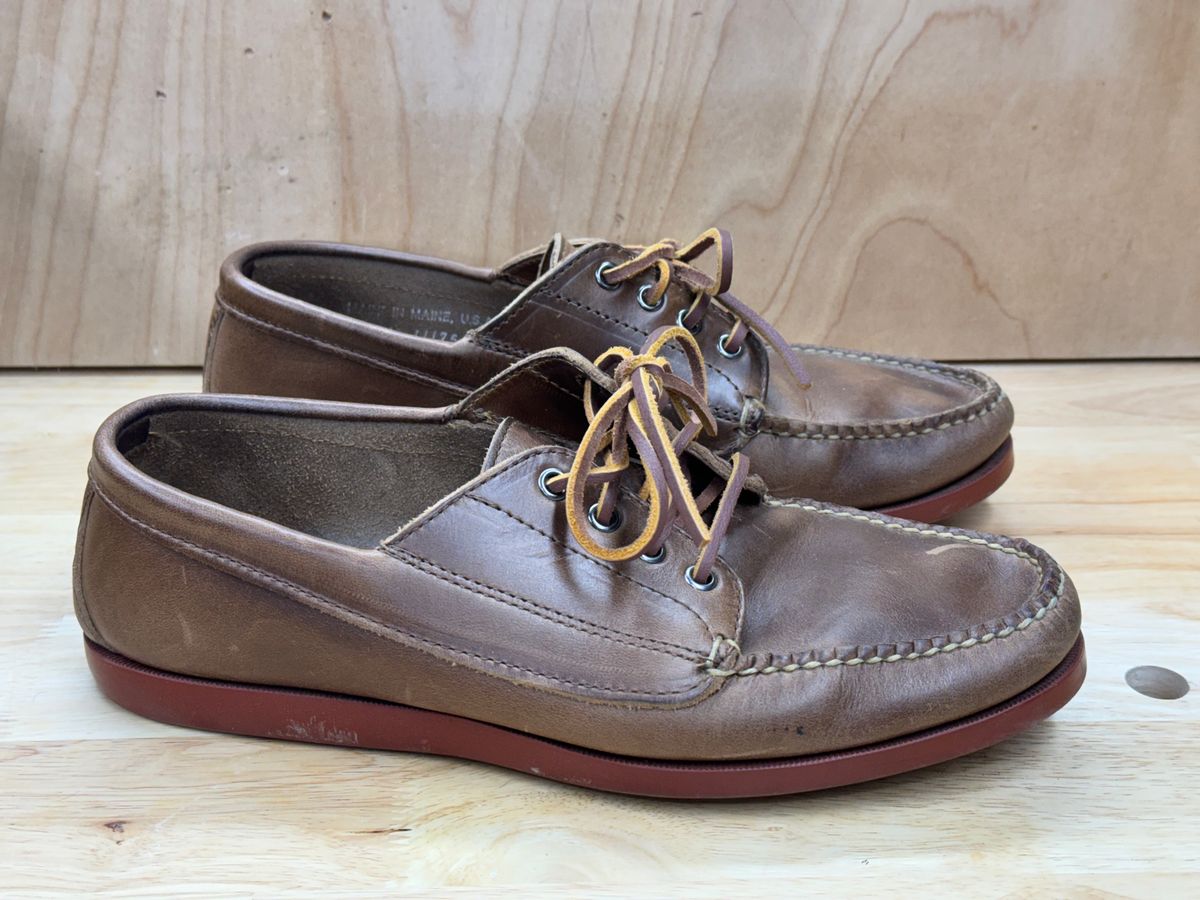 Photo by captain on January 25, 2024 of the Rancourt & Co. Classic Ranger-Moc in Horween Natural Chromexcel.