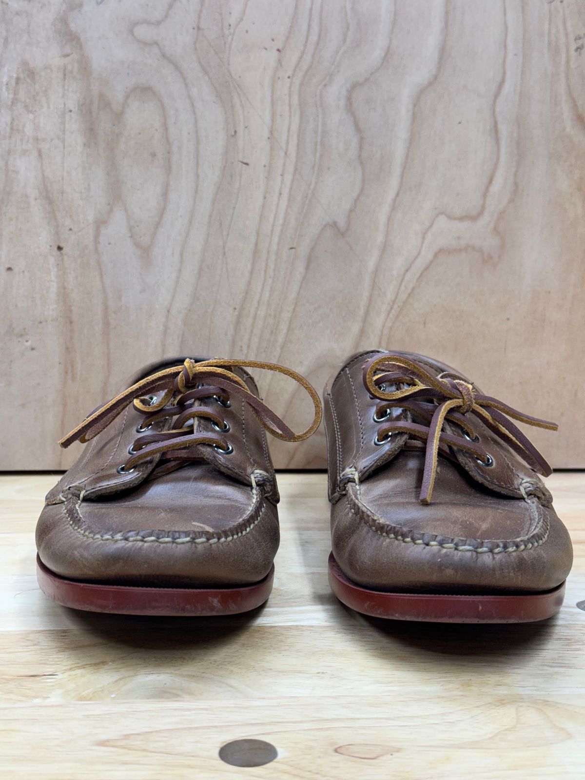 Photo by captain on January 25, 2024 of the Rancourt & Co. Classic Ranger-Moc in Horween Natural Chromexcel.
