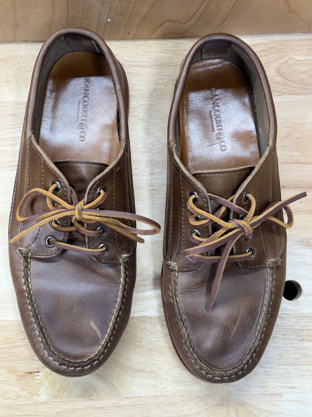 Photo by captain on January 25, 2024 of the Rancourt & Co. Classic Ranger-Moc in Horween Natural Chromexcel.