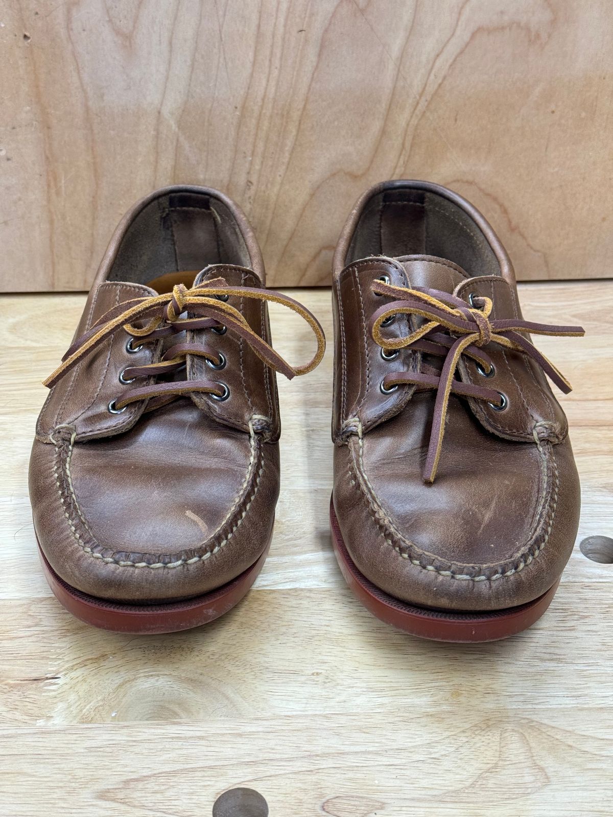 Photo by captain on January 25, 2024 of the Rancourt & Co. Classic Ranger-Moc in Horween Natural Chromexcel.