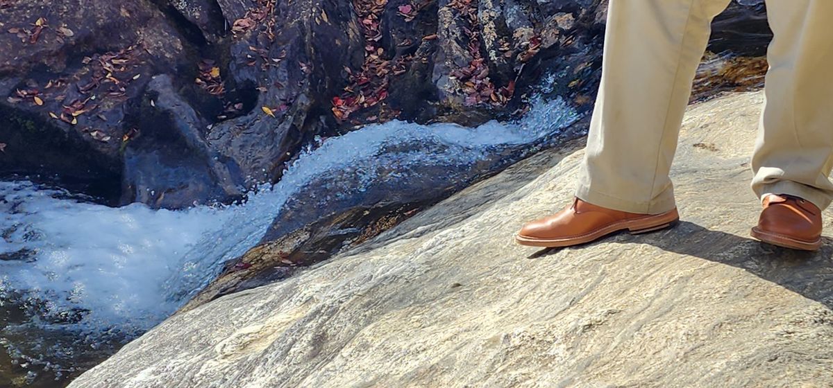 Photo by James3 on October 9, 2023 of the Grant Stone Diesel Boot in Badalassi Carlo Saddle Tan Minerva.