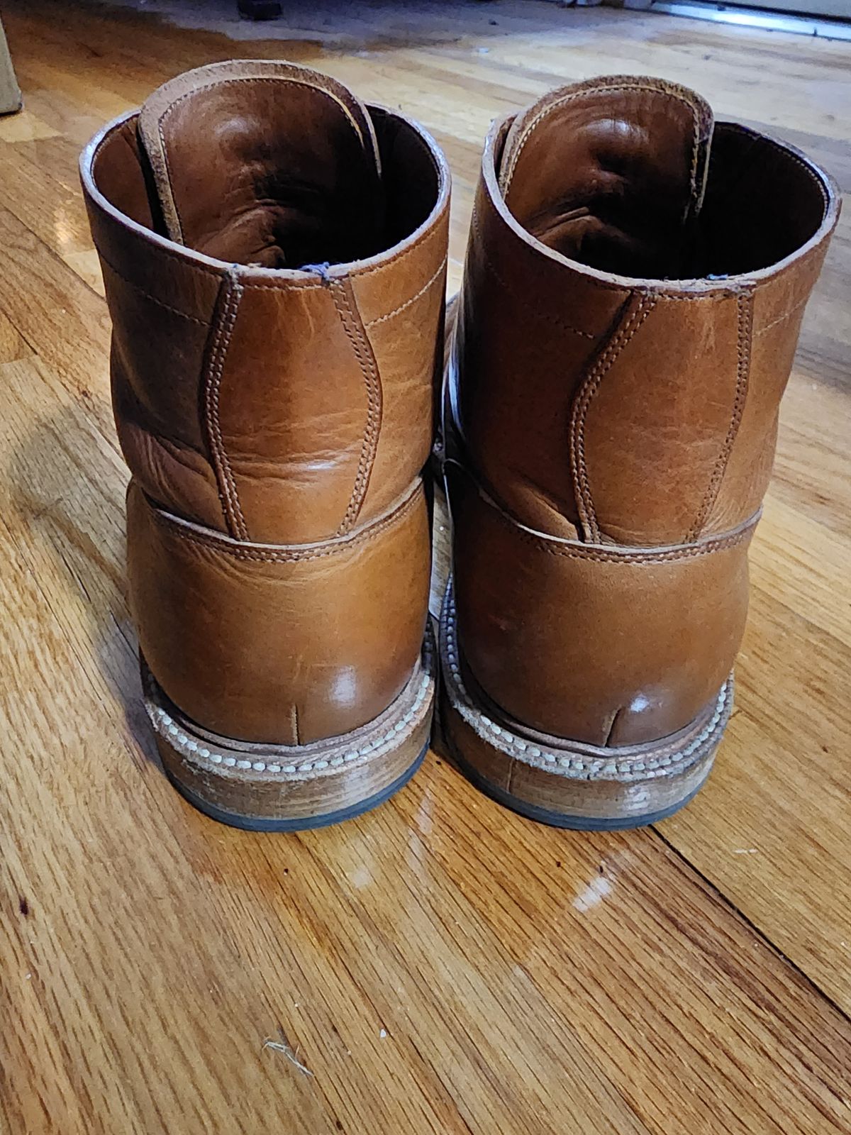 Photo by James3 on November 5, 2023 of the Grant Stone Diesel Boot in Badalassi Carlo Saddle Tan Minerva.
