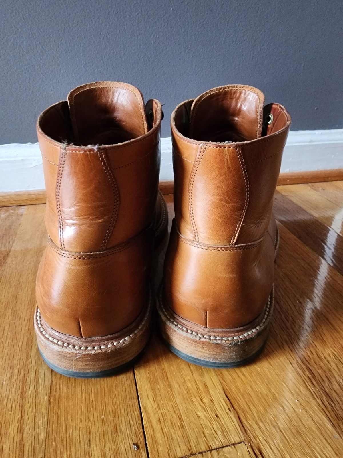 Photo by James3 on December 2, 2023 of the Grant Stone Diesel Boot in Badalassi Carlo Saddle Tan Minerva.