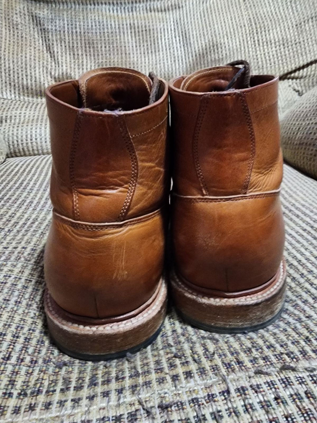Photo by James3 on March 5, 2024 of the Grant Stone Diesel Boot in Badalassi Carlo Saddle Tan Minerva.