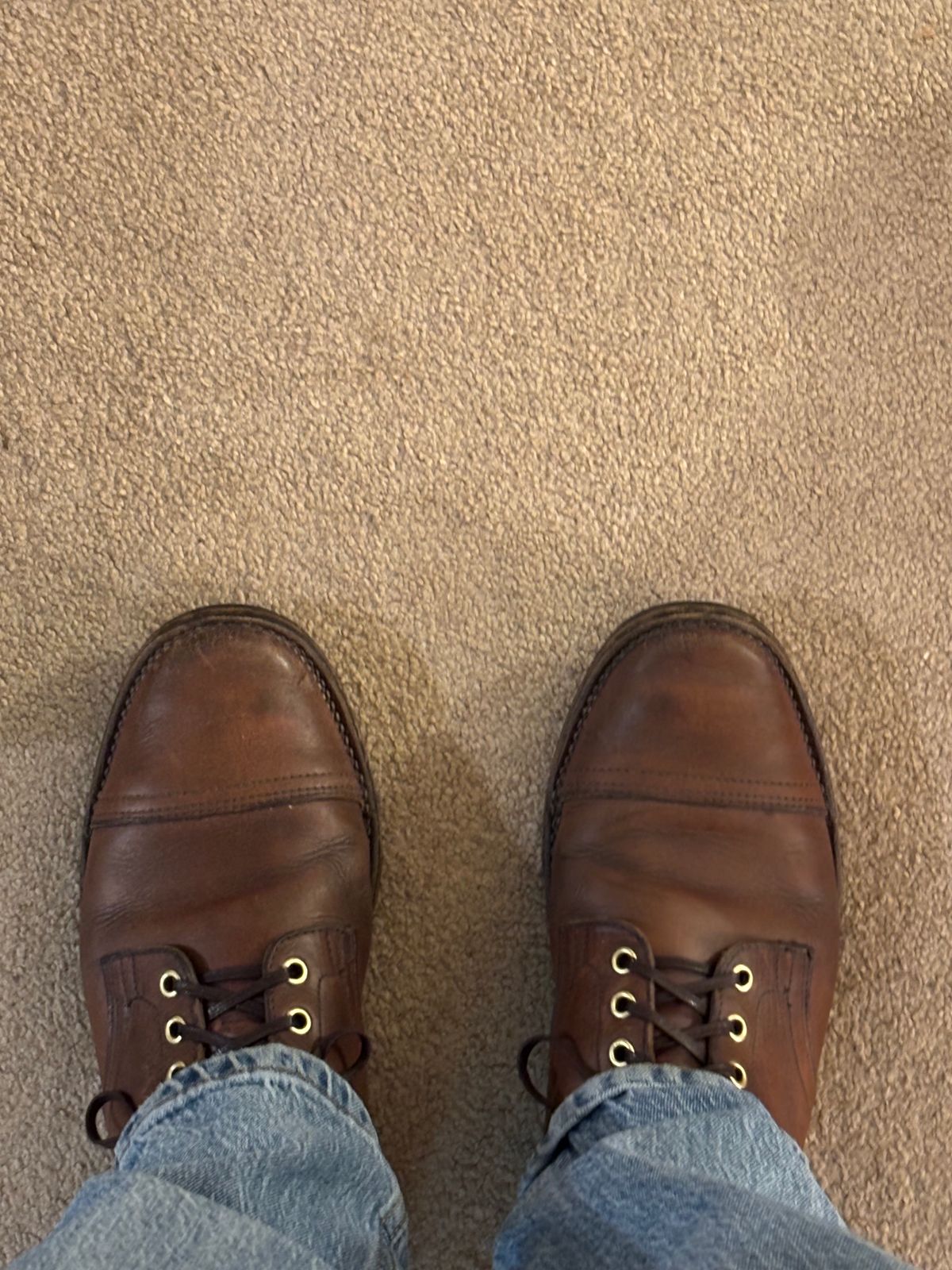Photo by Asian on June 3, 2026 of the Viberg Service Boot in Horween Natural Chromexcel.
