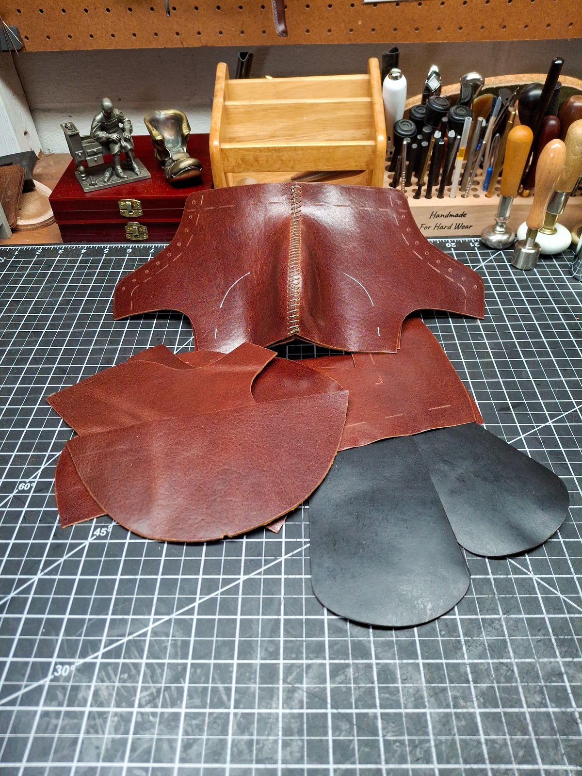 Photo by RawCordedSoul on March 24, 2025 of the New River Boot BARKSDALE in Horween Cognac Aspen Double Horsefront.