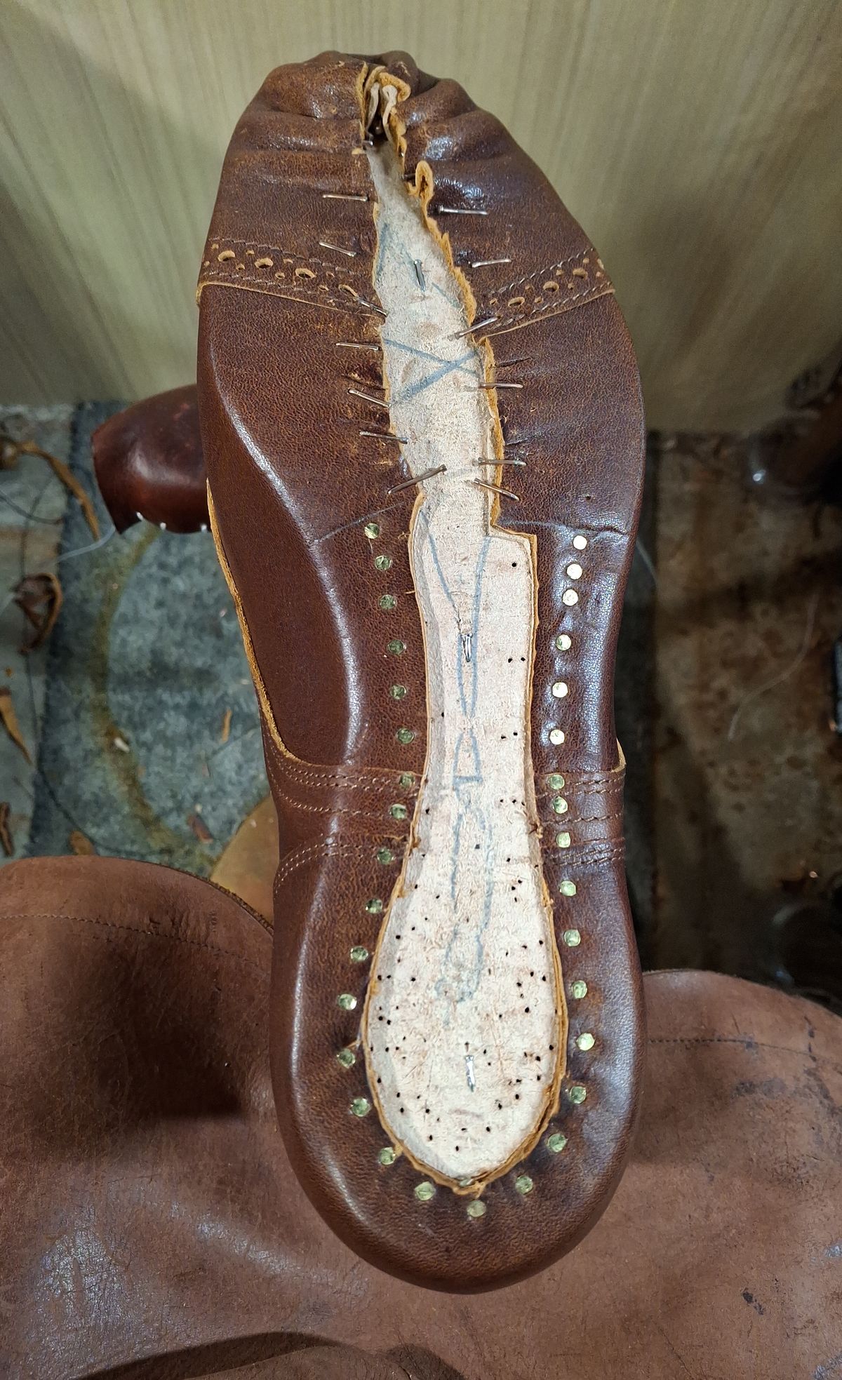 Photo by Asian on April 1, 2025 of the New River Boot BARKSDALE in Horween Cognac Aspen Double Horsefront.