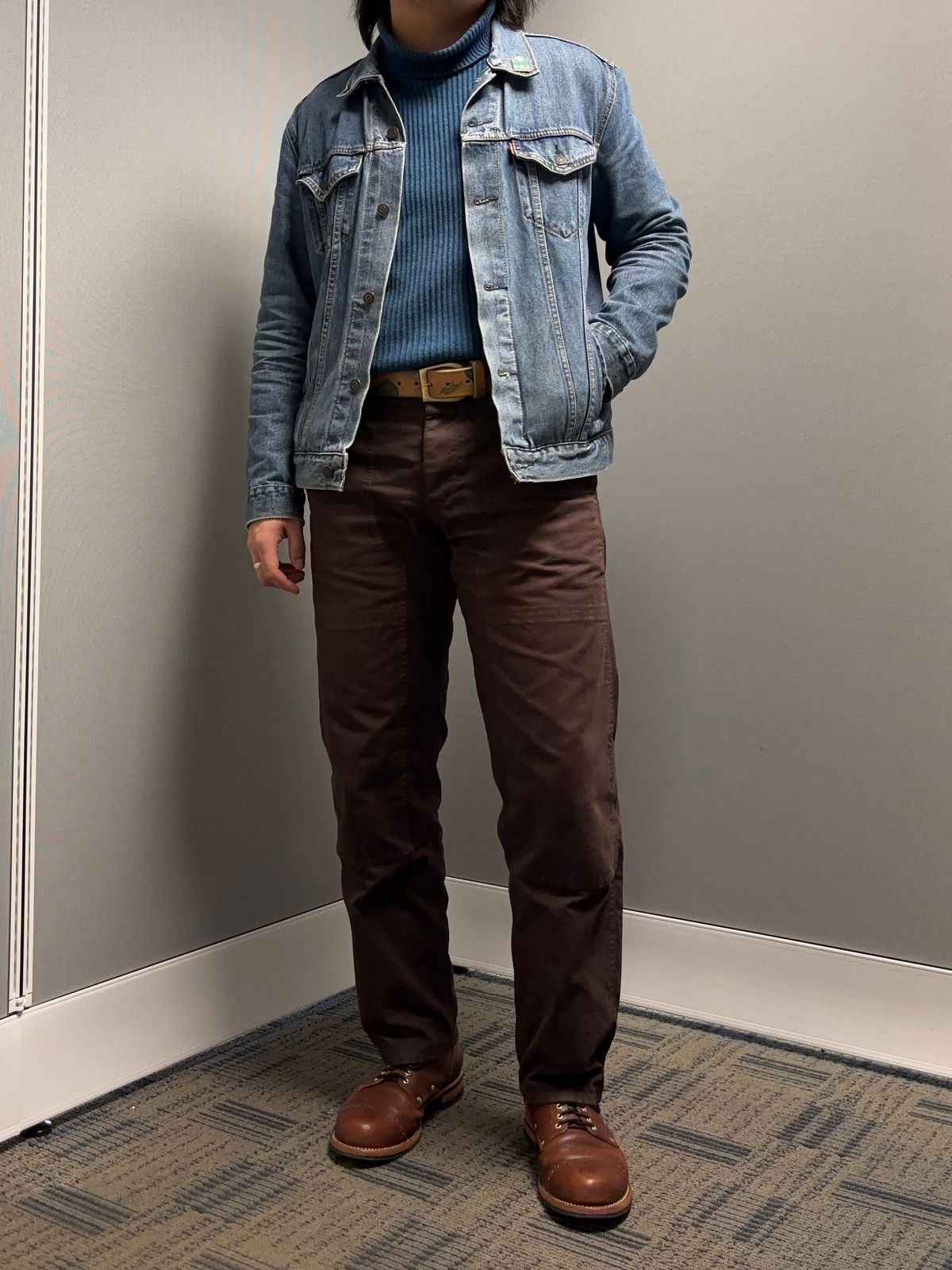 Photo by Asian on March 17, 2026 of the New River Boot BARKSDALE in Horween Cognac Aspen Double Horsefront.