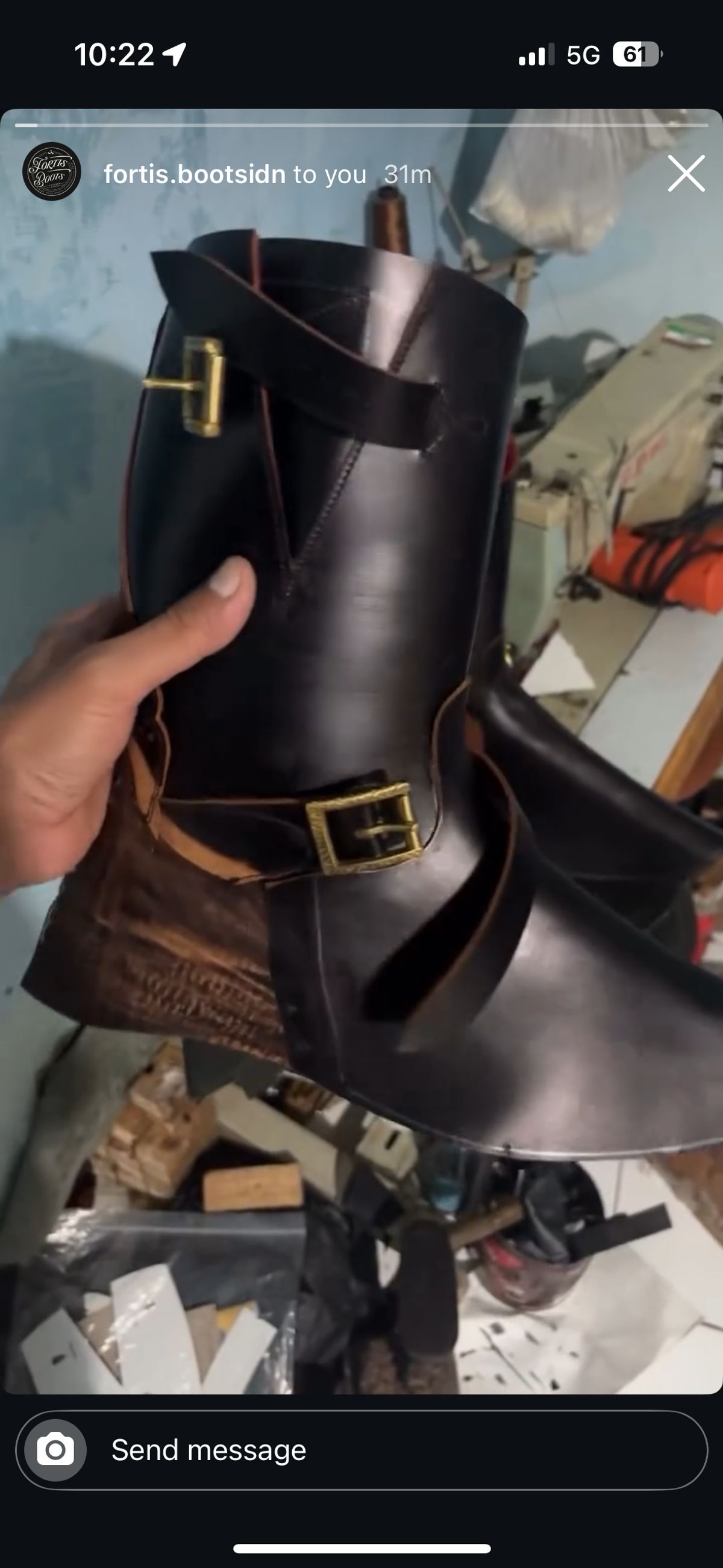 Photo by RawCordedSoul on July 8, 2025 of the Fortis Boots Yudistira in Indonesian Black Teacore.