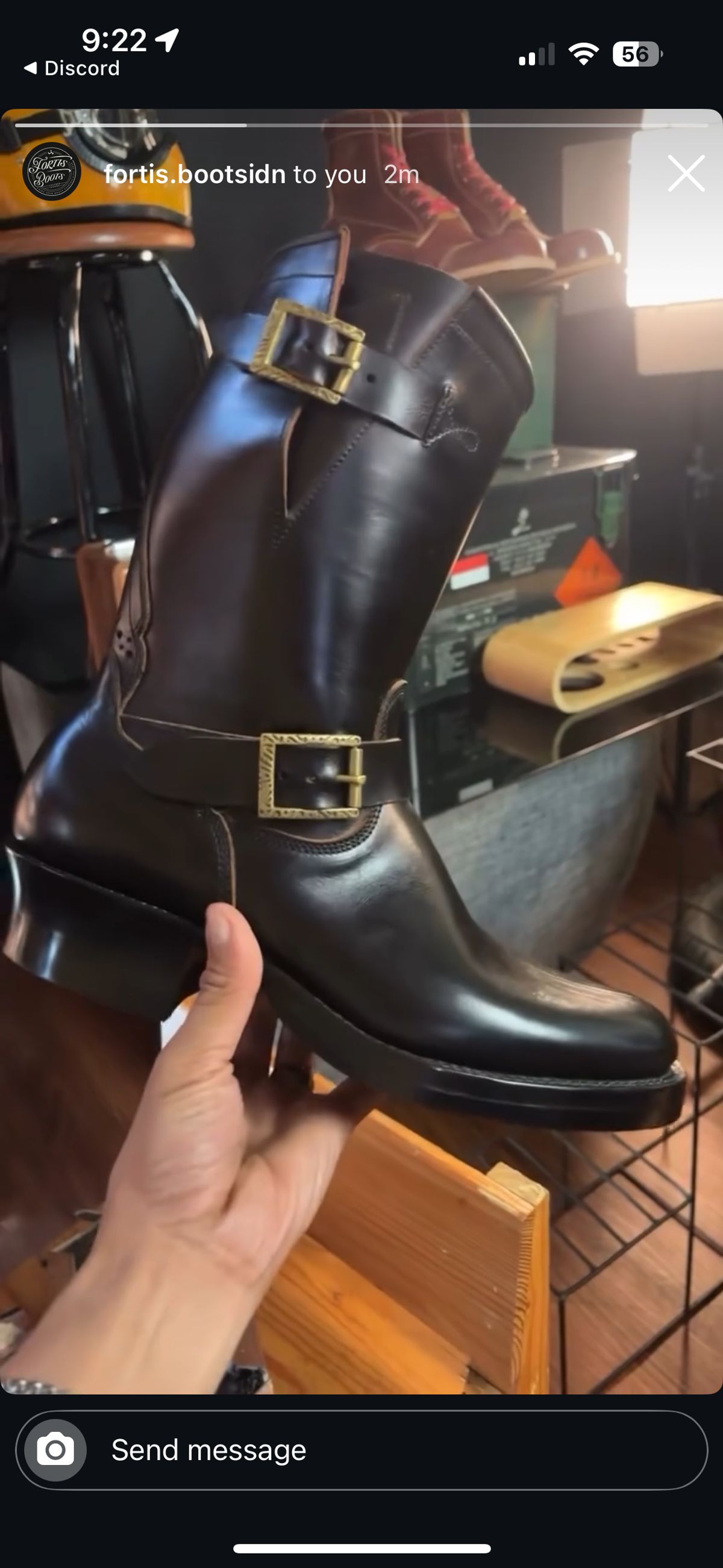 Photo by RawCordedSoul on August 7, 2025 of the Fortis Boots Yudistira in Indonesian Black Teacore.