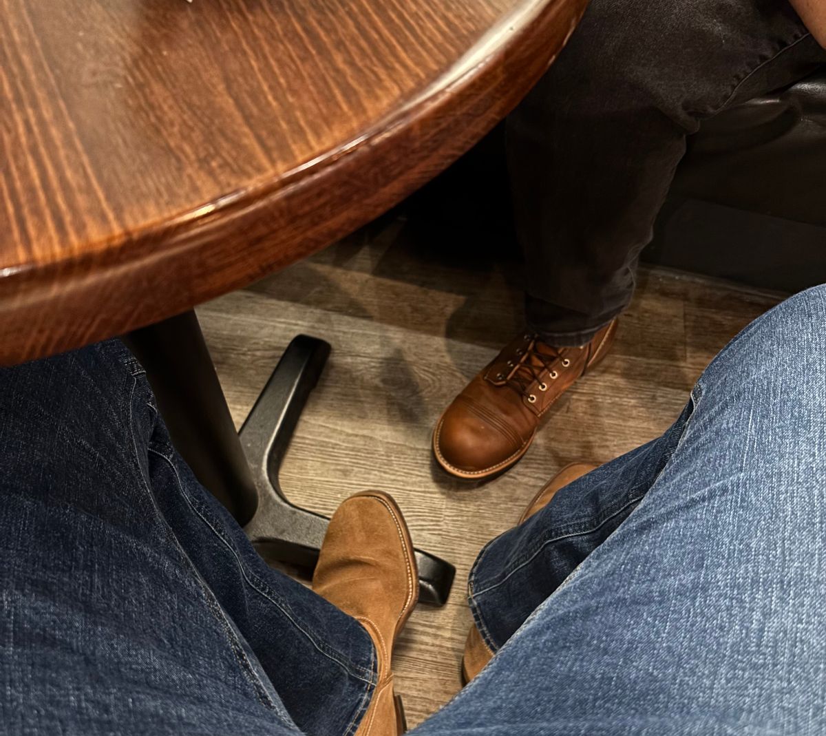 Photo by Asian on December 26, 2025 of the Unsung Jim Casy Roper in Wickett & Craig Natural Latigo Roughout.