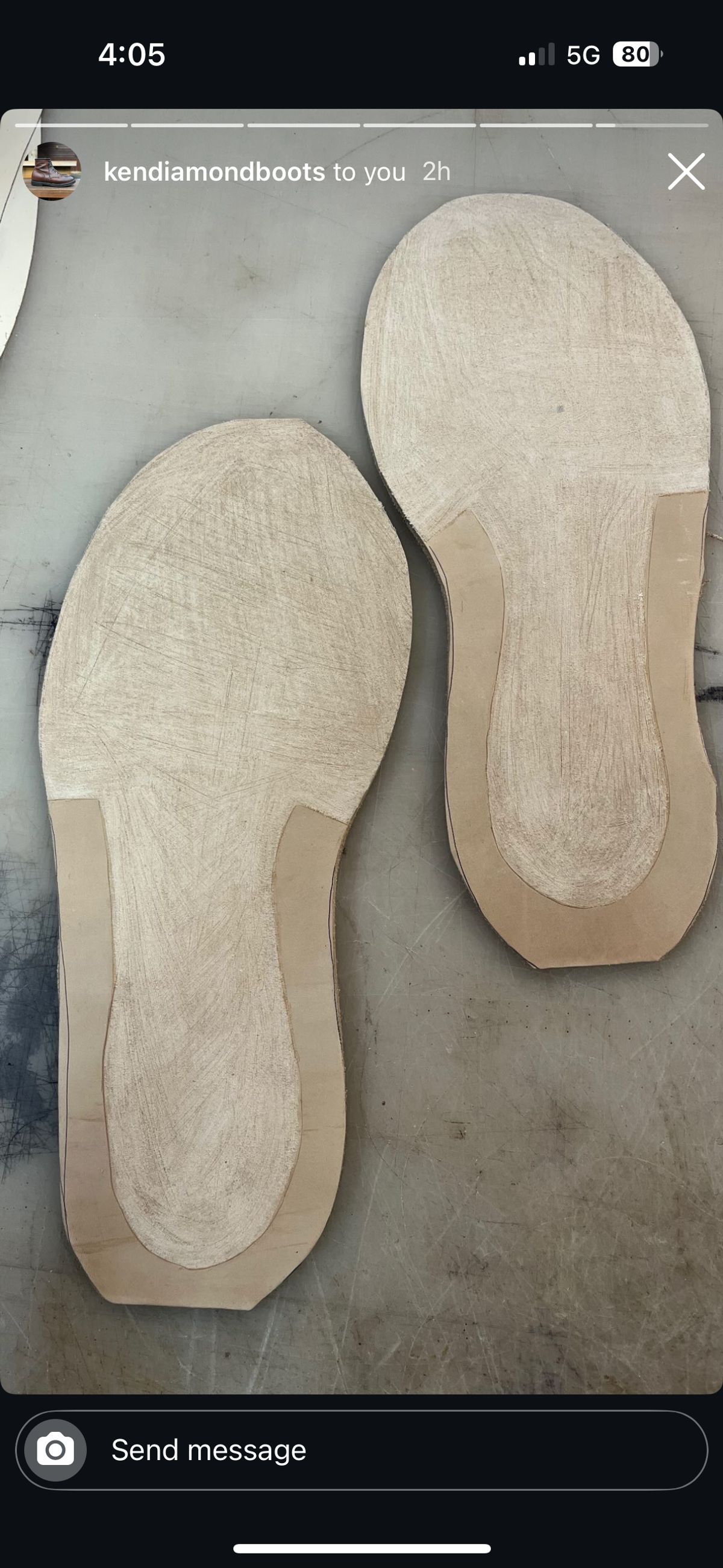 Photo by RawCordedSoul on February 11, 2025 of the Ken Diamond 1/2 Cut in Horween Dark Brown Aspen Double Horsefront.