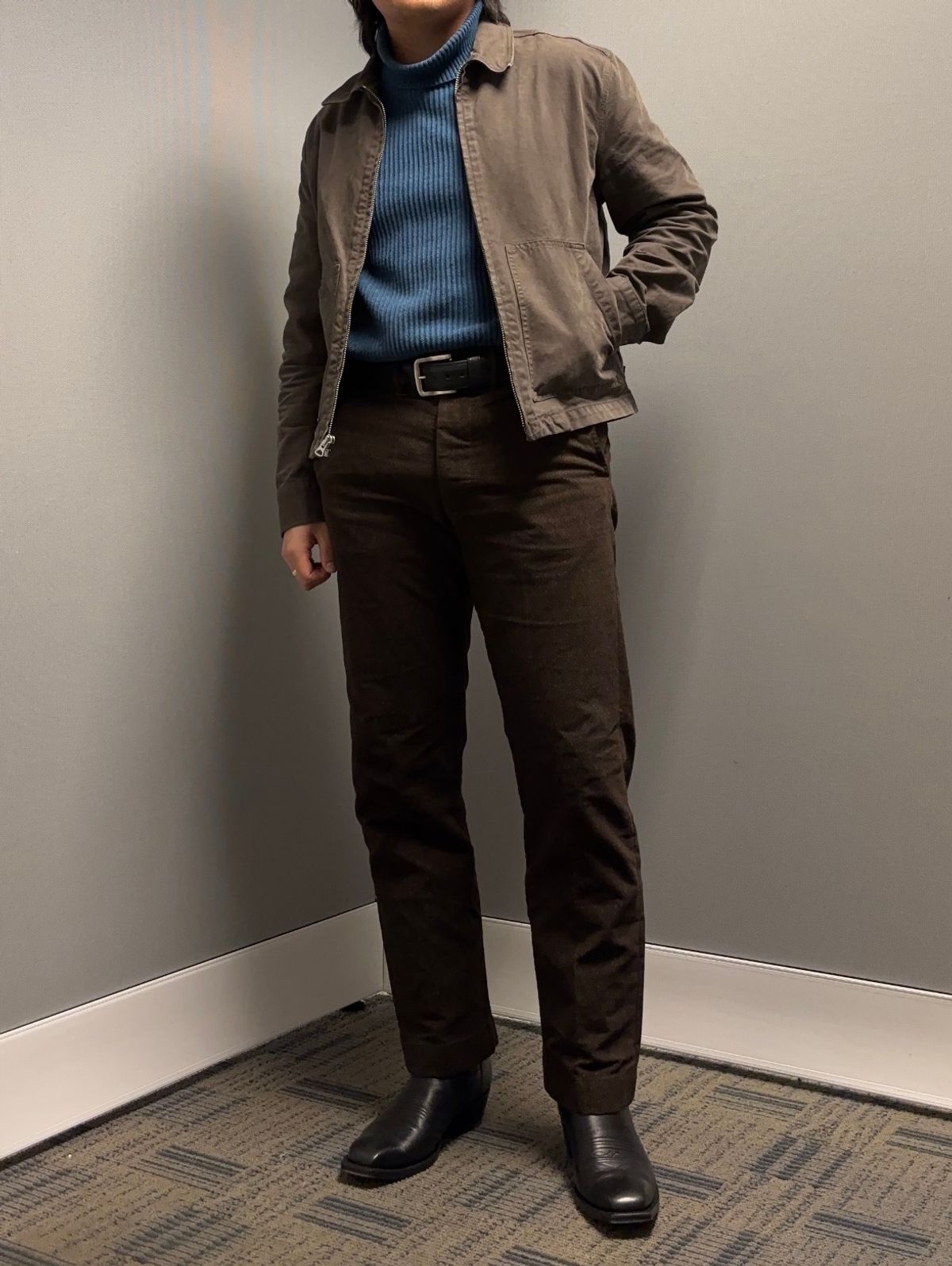 Photo by Asian on March 12, 2026 of the BNV: Botas Nuevas Vizcaya Cowboy Boot in European Calf, Black.