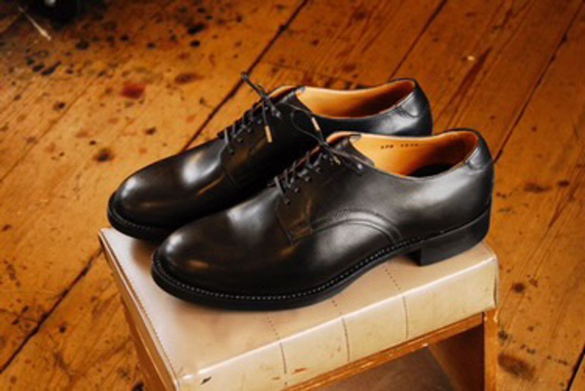 Photo by RawCordedSoul on April 21, 2025 of the WELD Shoemaker Service Shoe in Guidi Black Calf.