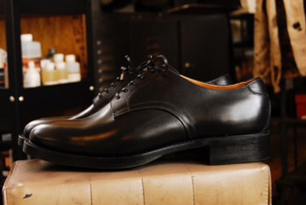 Photo by RawCordedSoul on April 21, 2025 of the WELD Shoemaker Service Shoe in Guidi Black Calf.