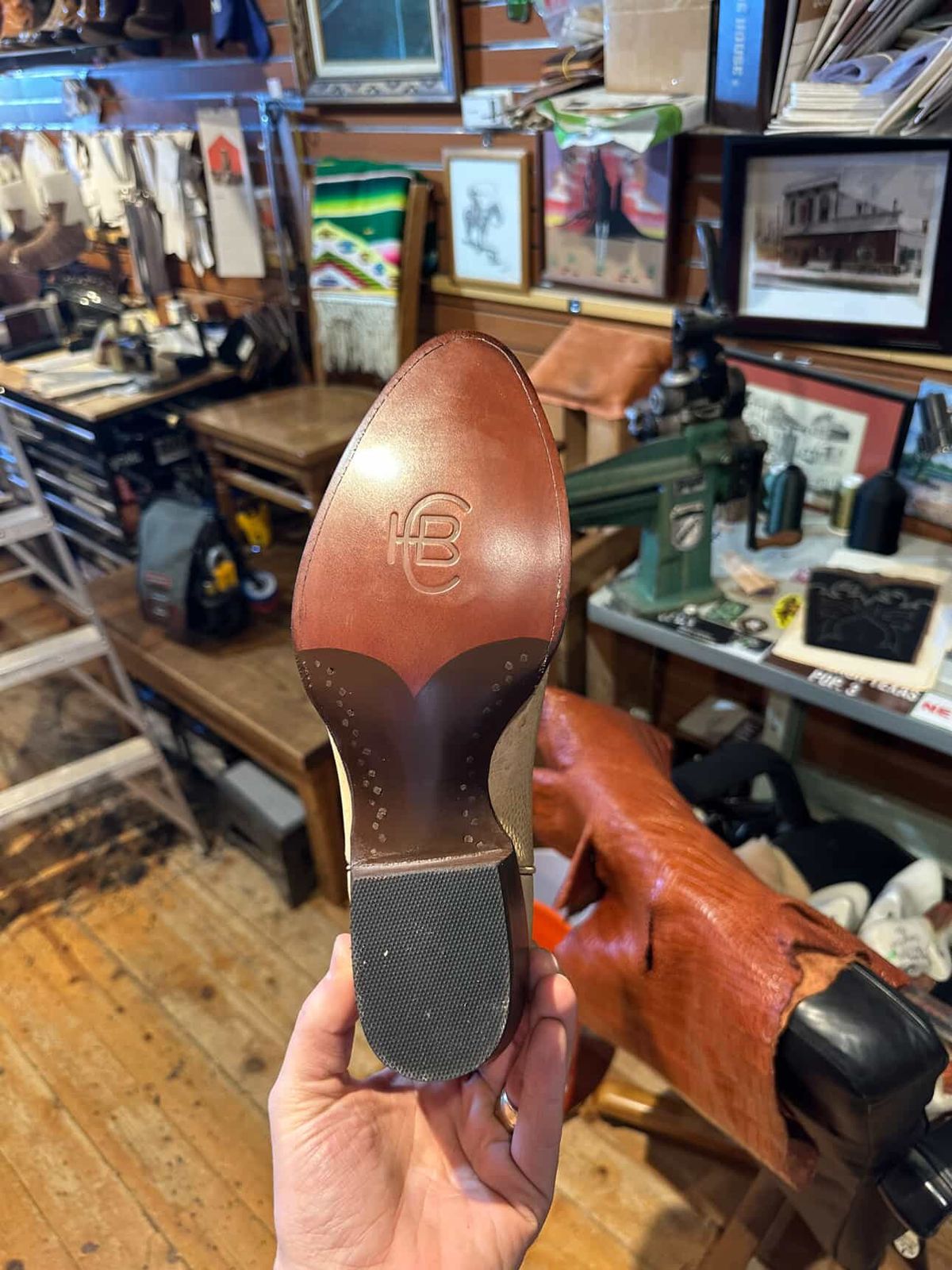 Photo by Asian on December 7, 2025 of the Houston Boot Co Baja in Ostrich.