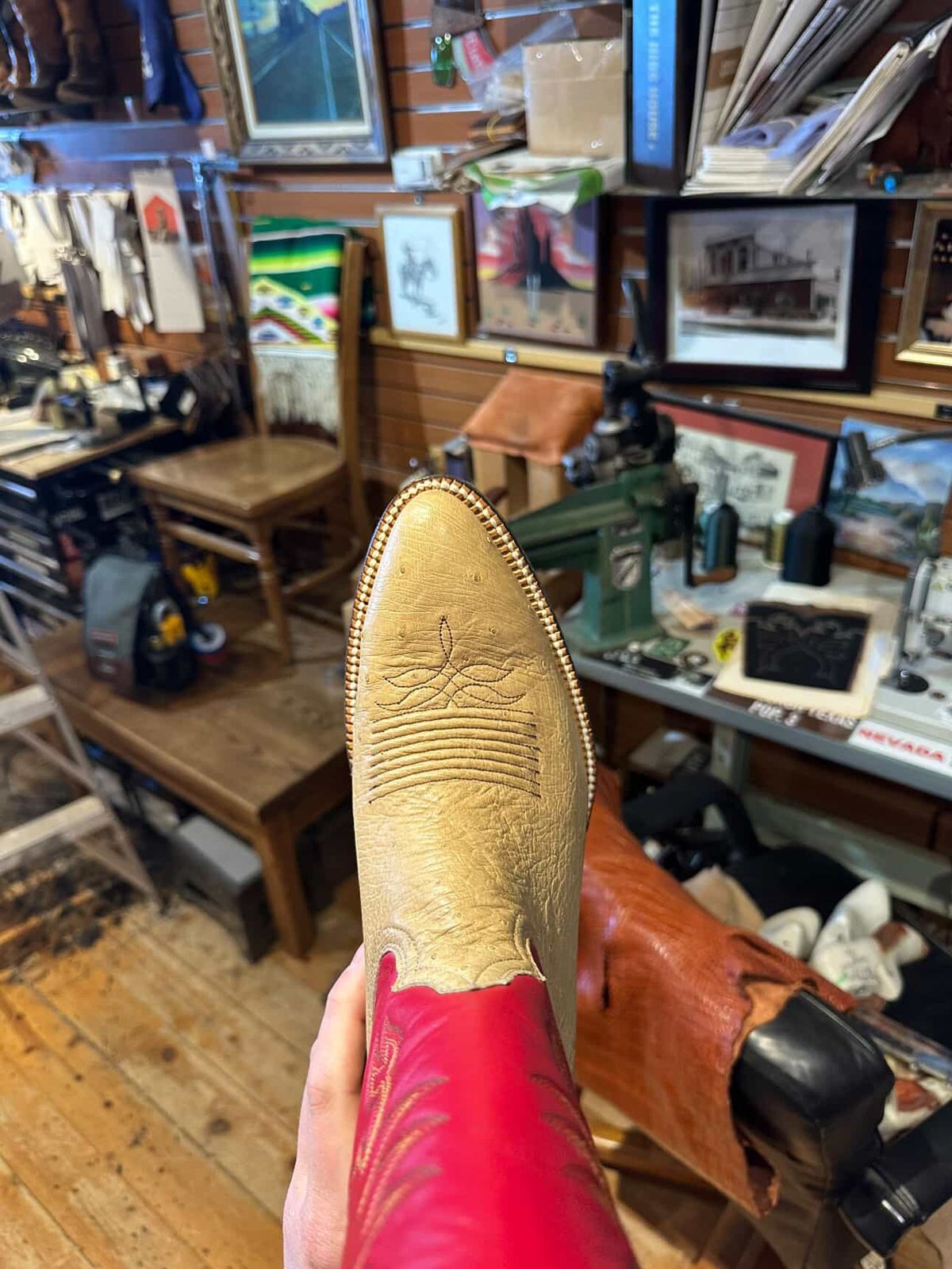 Photo by Asian on December 7, 2025 of the Houston Boot Co Baja in Ostrich.