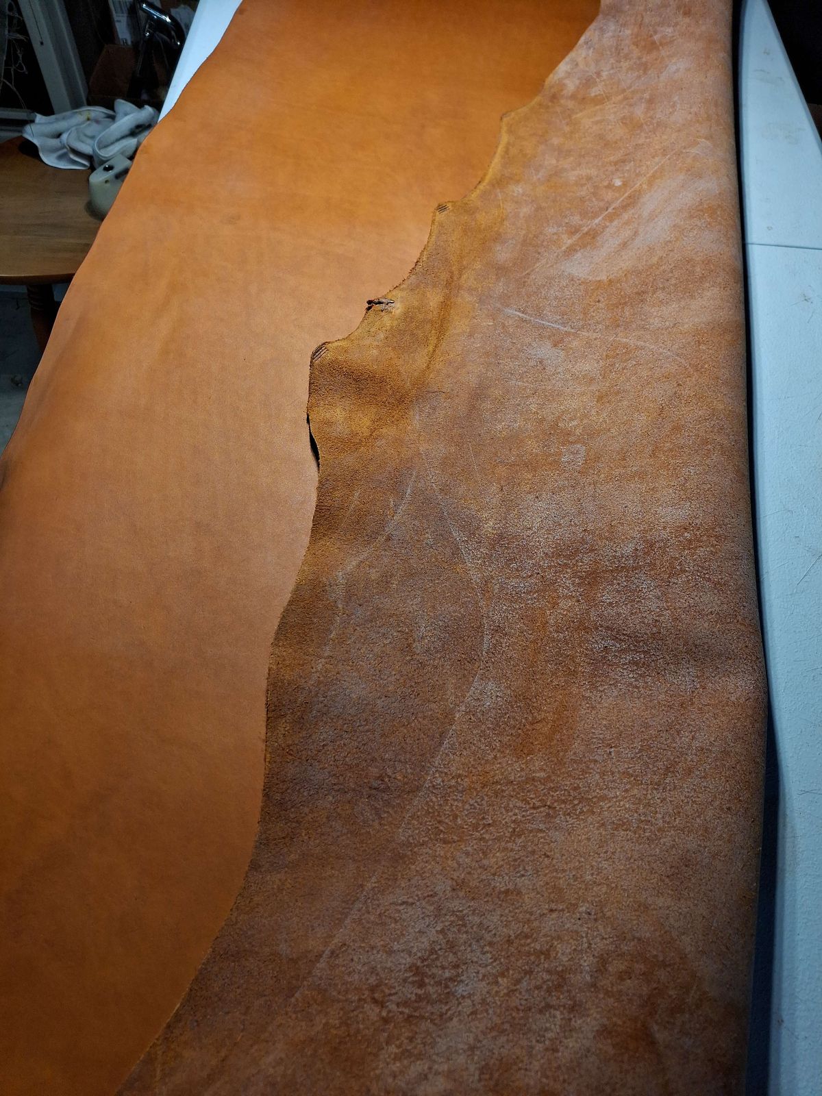 Photo by RawCordedSoul on June 3, 2025 of the New River Boot Quade in Horween X Baseball Glove, Tan.
