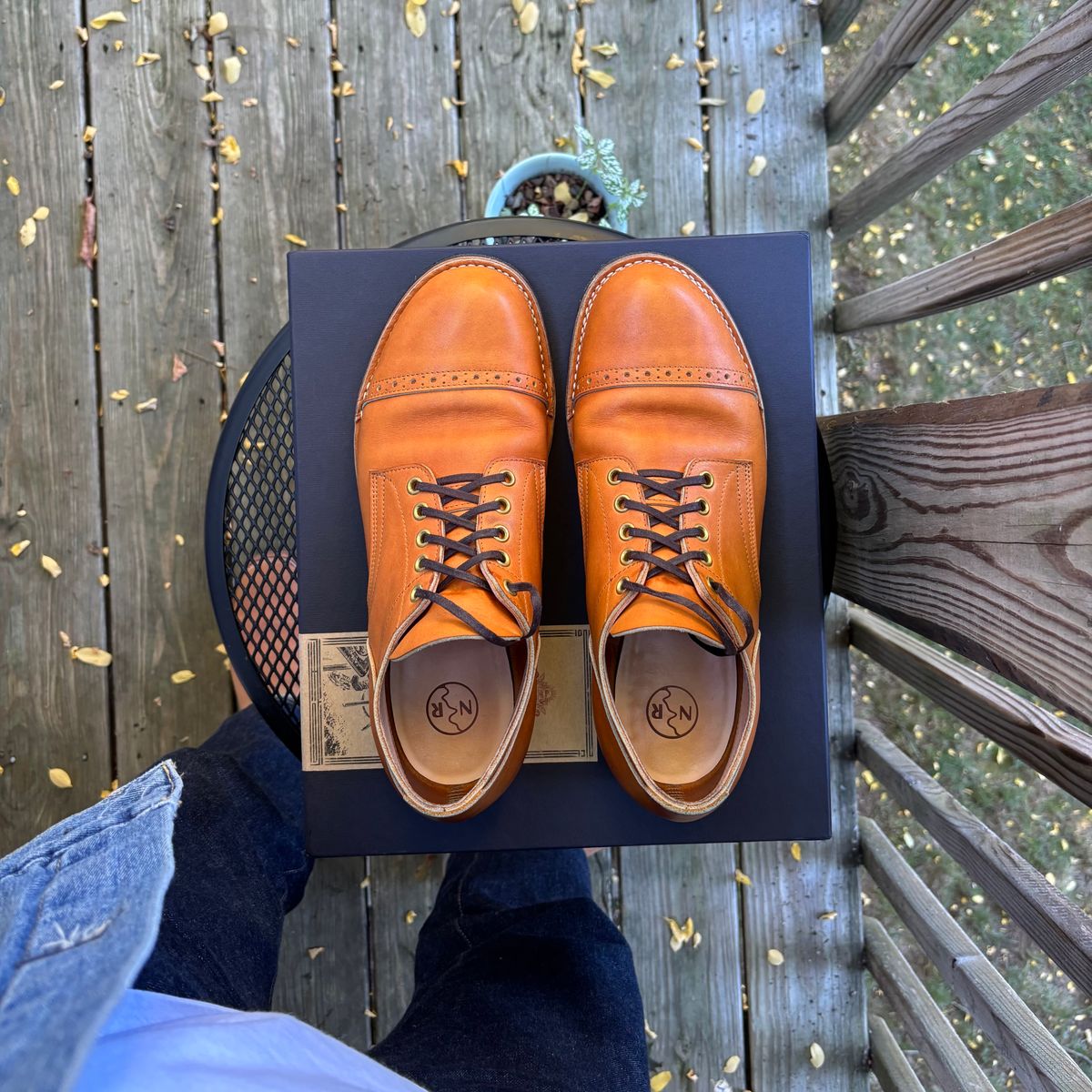 Photo by Asian on August 21, 2025 of the New River Boot Quade in Horween X Baseball Glove, Tan.