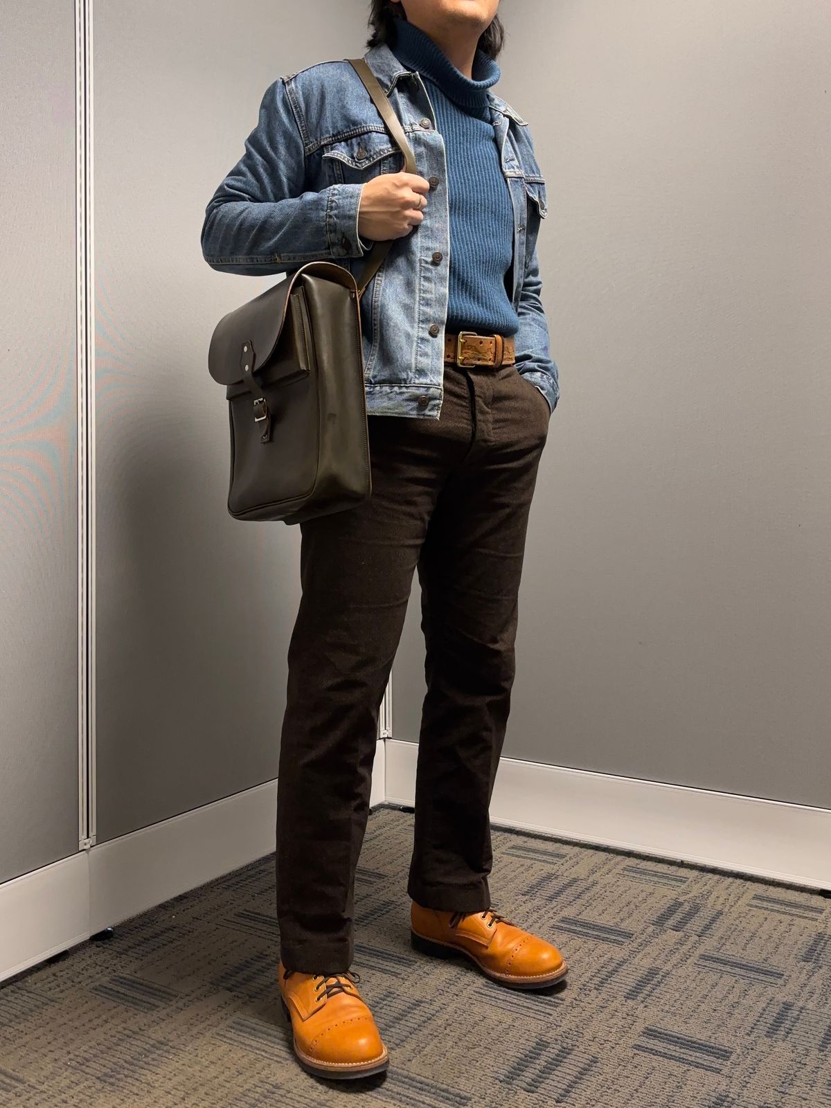 Photo by Asian on March 19, 2026 of the New River Boot Quade in Horween X Baseball Glove, Tan.