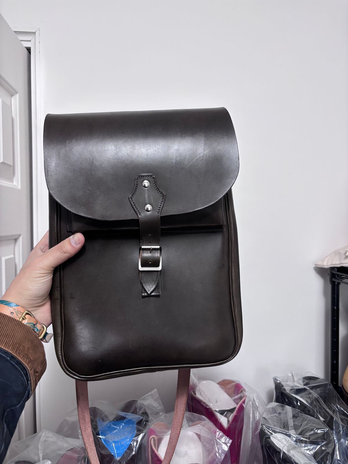 Photo by Asian on March 18, 2026 of the Unsung Medic Bag in Wickett & Craig Olive H Latigo.