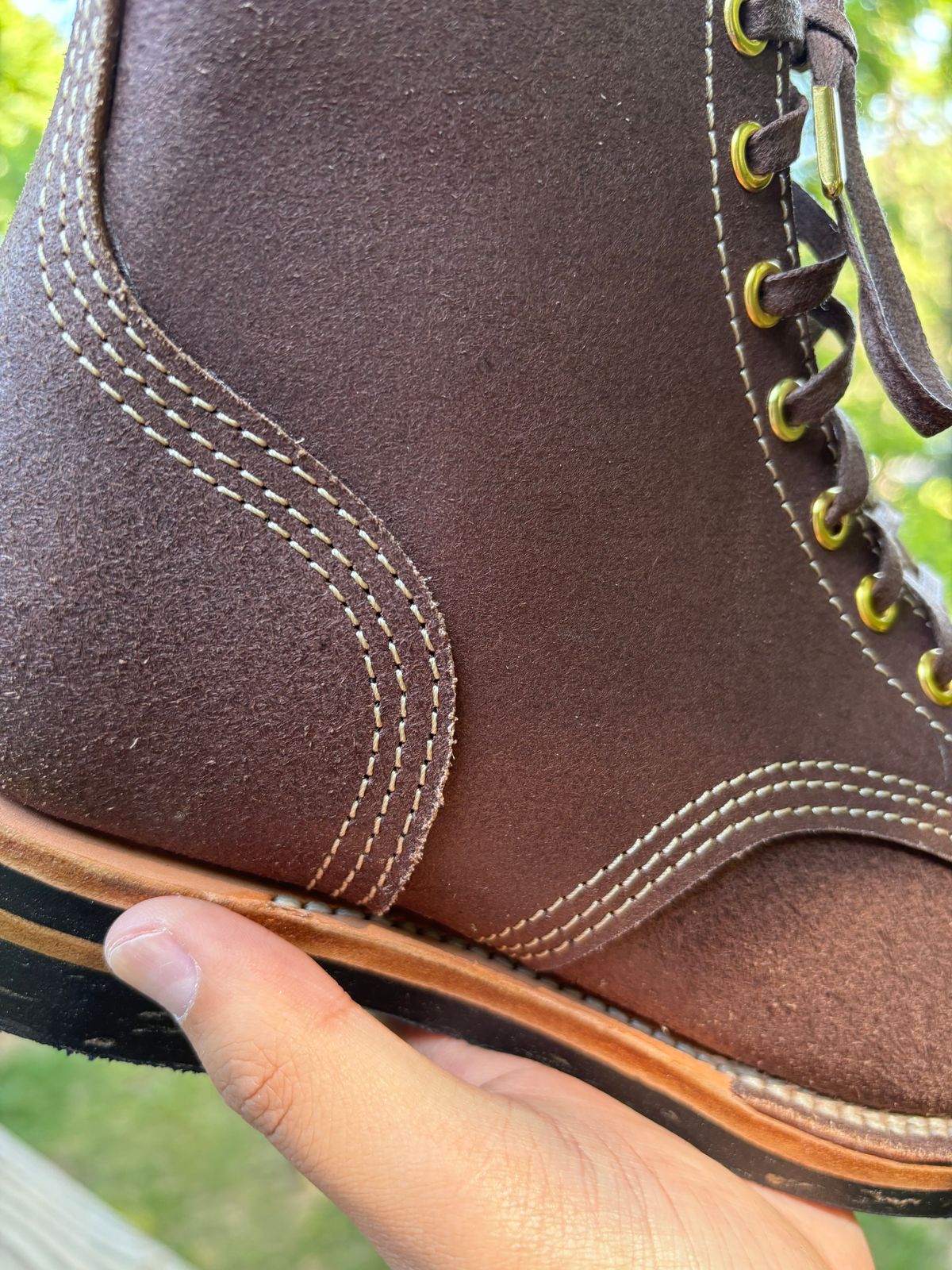Photo by Asian on September 16, 2024 of the Oldspeed Boondockers in Wickett & Craid Brown English Bridle Reverse.