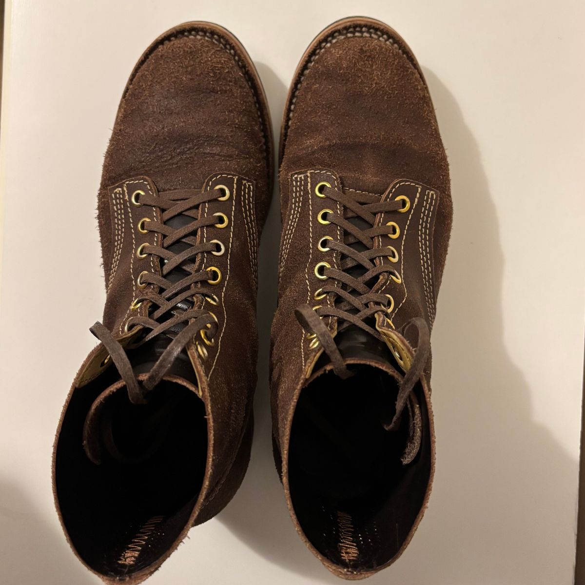 Photo by RawCordedSoul on March 5, 2025 of the Oldspeed Boondockers in Wickett & Craid Brown English Bridle Reverse.