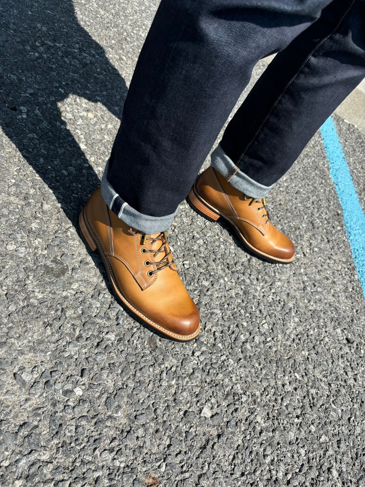 Photo by BootsAndBooks on August 27, 2024 of the Wootten Gordon in Tannery Geelong, Vic. Saddle Tan Bovine.