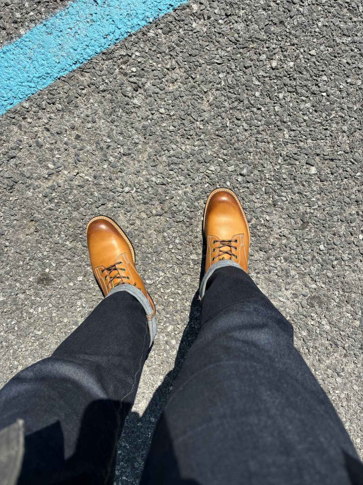 Photo by BootsAndBooks on August 27, 2024 of the Wootten Gordon in Tannery Geelong, Vic. Saddle Tan Bovine.